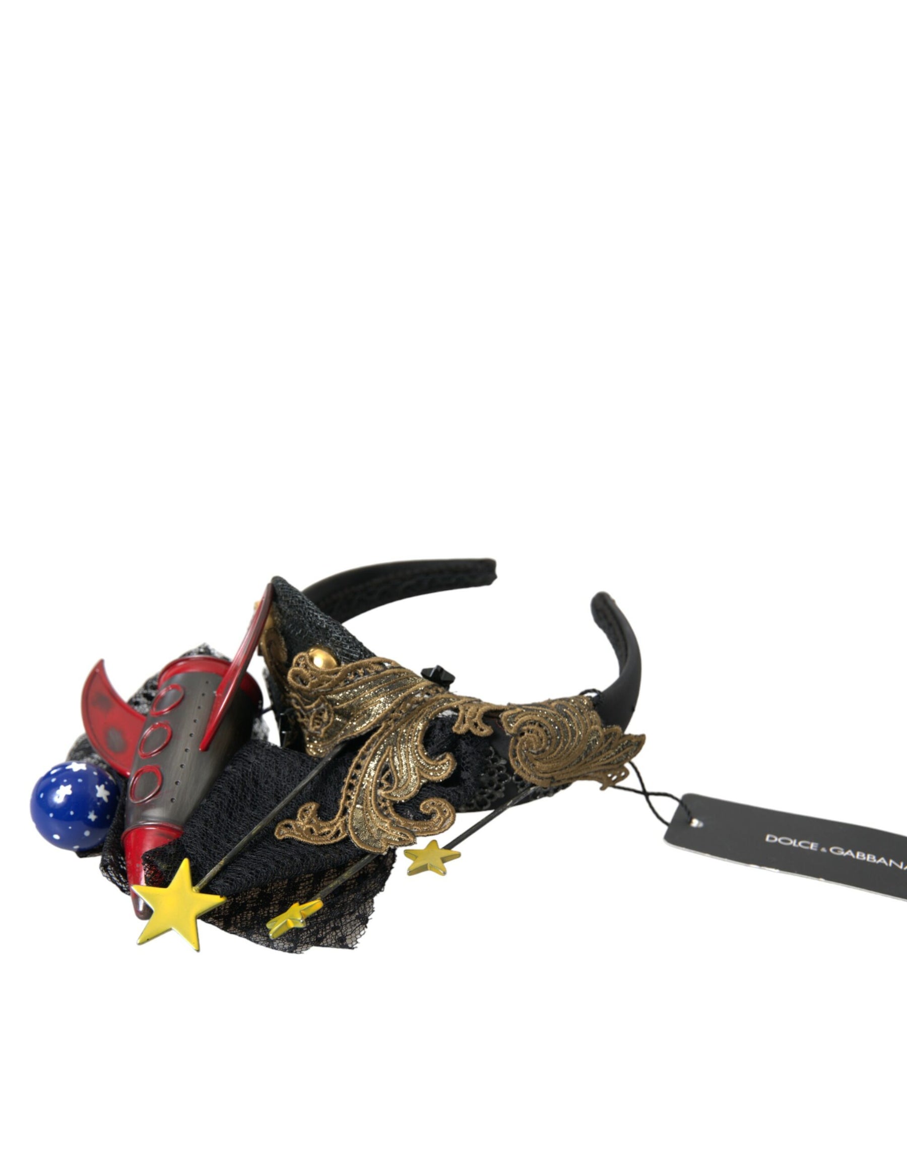 Dolce & Gabbana Multicolor Missile Rocket Crystal Stars Headband Diadem | Regal Royce