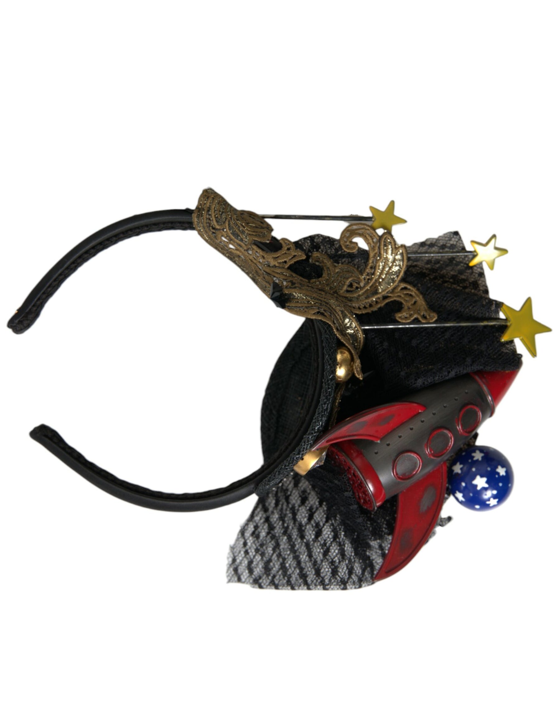Dolce & Gabbana Multicolor Missile Rocket Crystal Stars Headband Diadem | Regal Royce