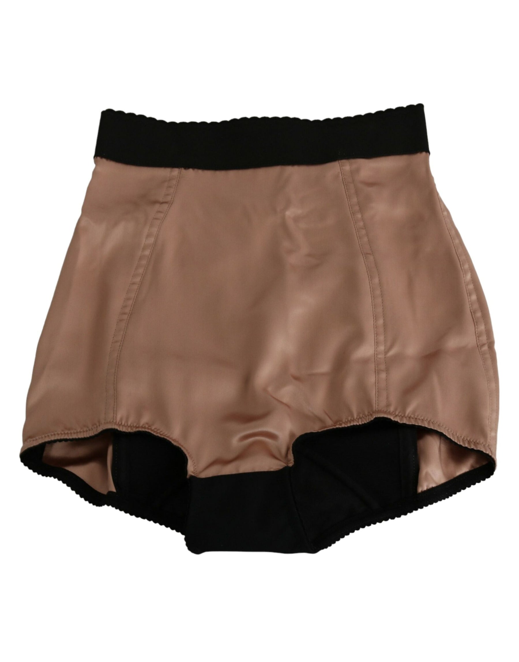 Dolce & Gabbana Beige Silk High Waist Mini Hot Pants Shorts | Regal Royce
