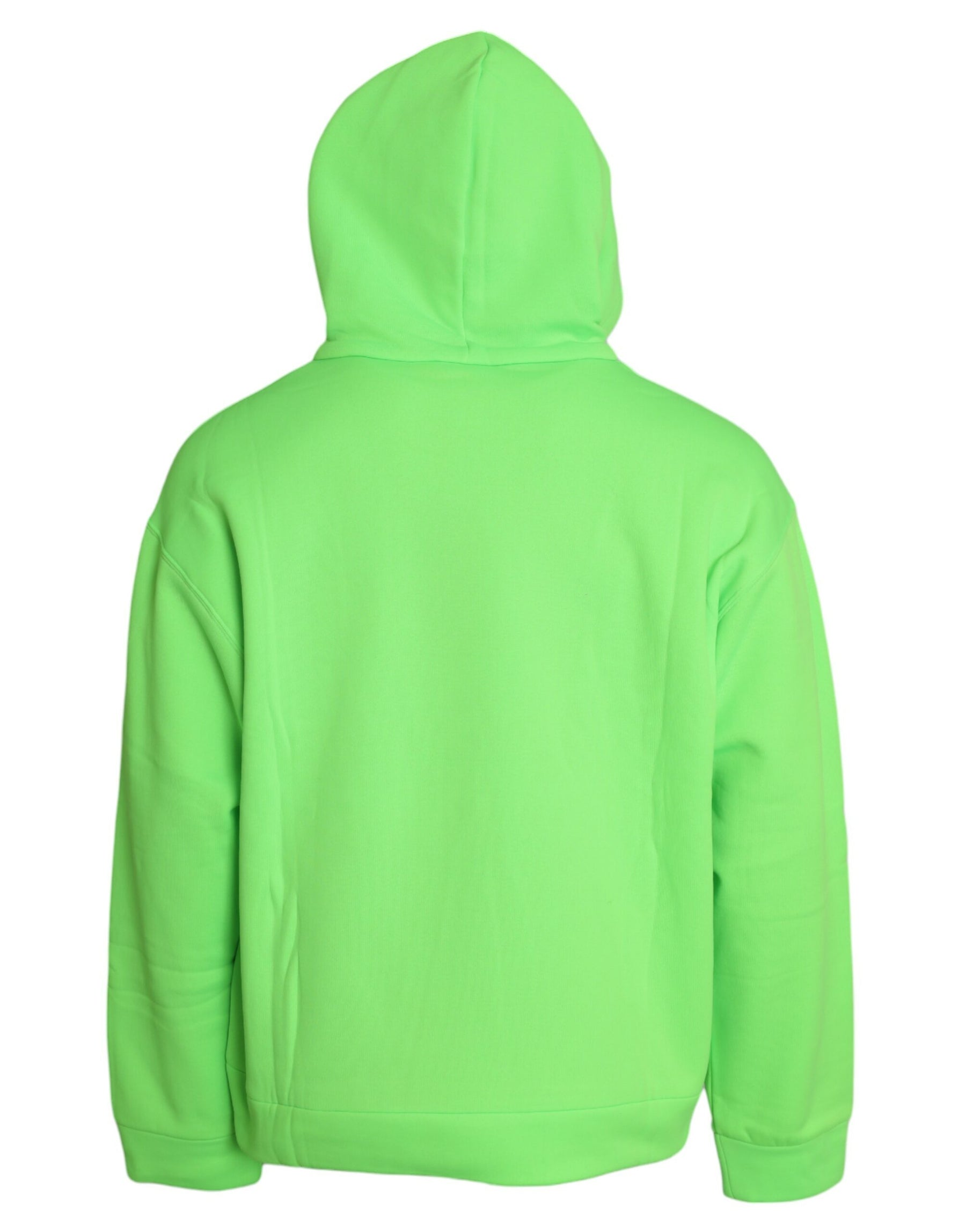 Dolce & Gabbana Neon Green Hooded Top Pullover Sweater | Regal Royce