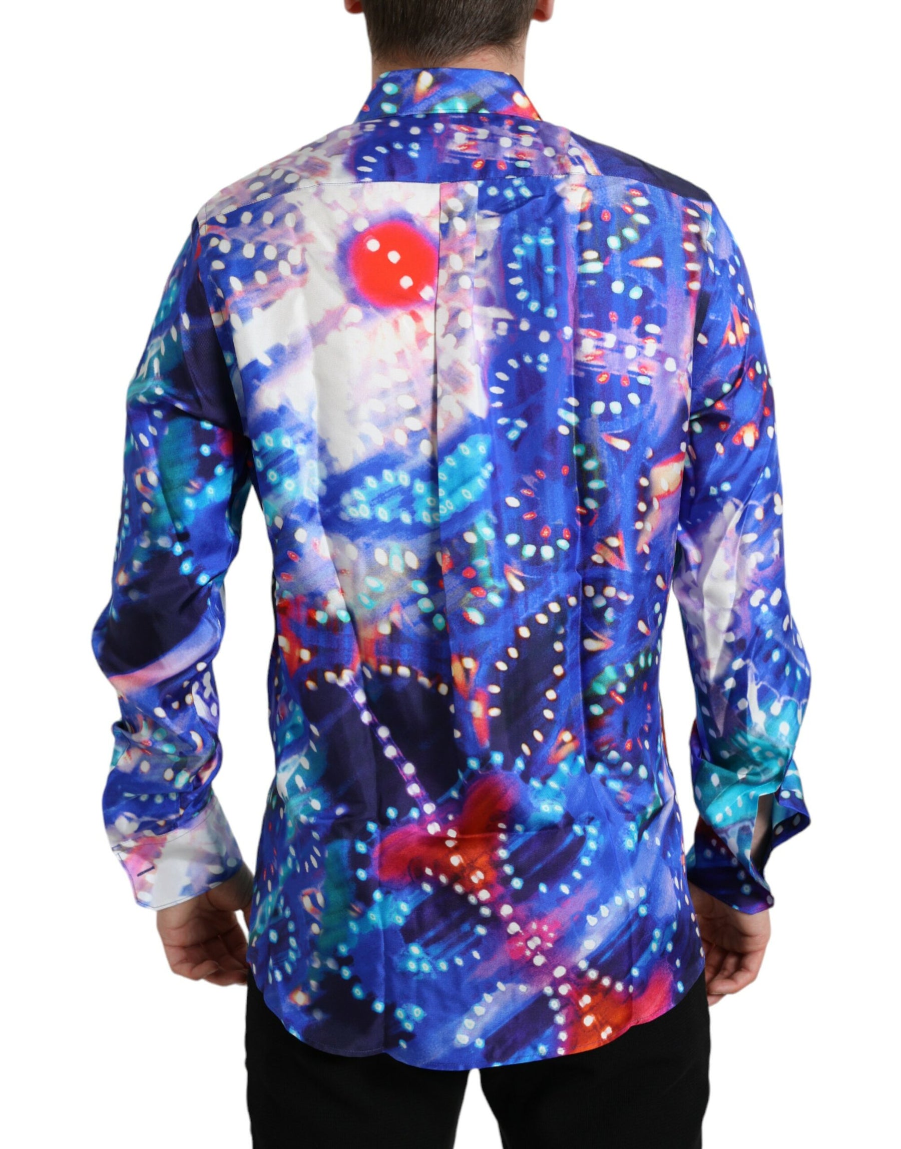 Dolce & Gabbana Purple Luminarie Silk Slim MARTINI Shirt | Regal Royce