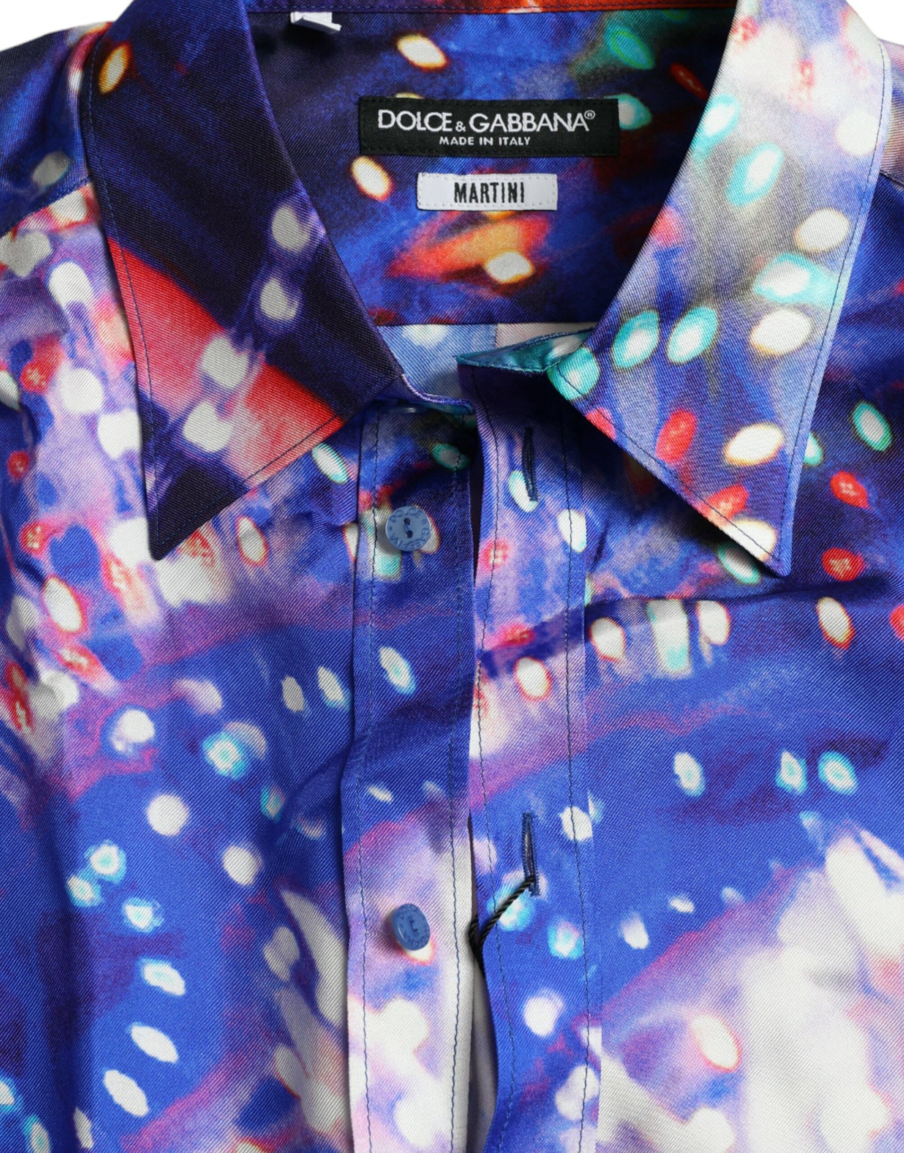 Dolce & Gabbana Purple Luminarie Silk Slim MARTINI Shirt | Regal Royce