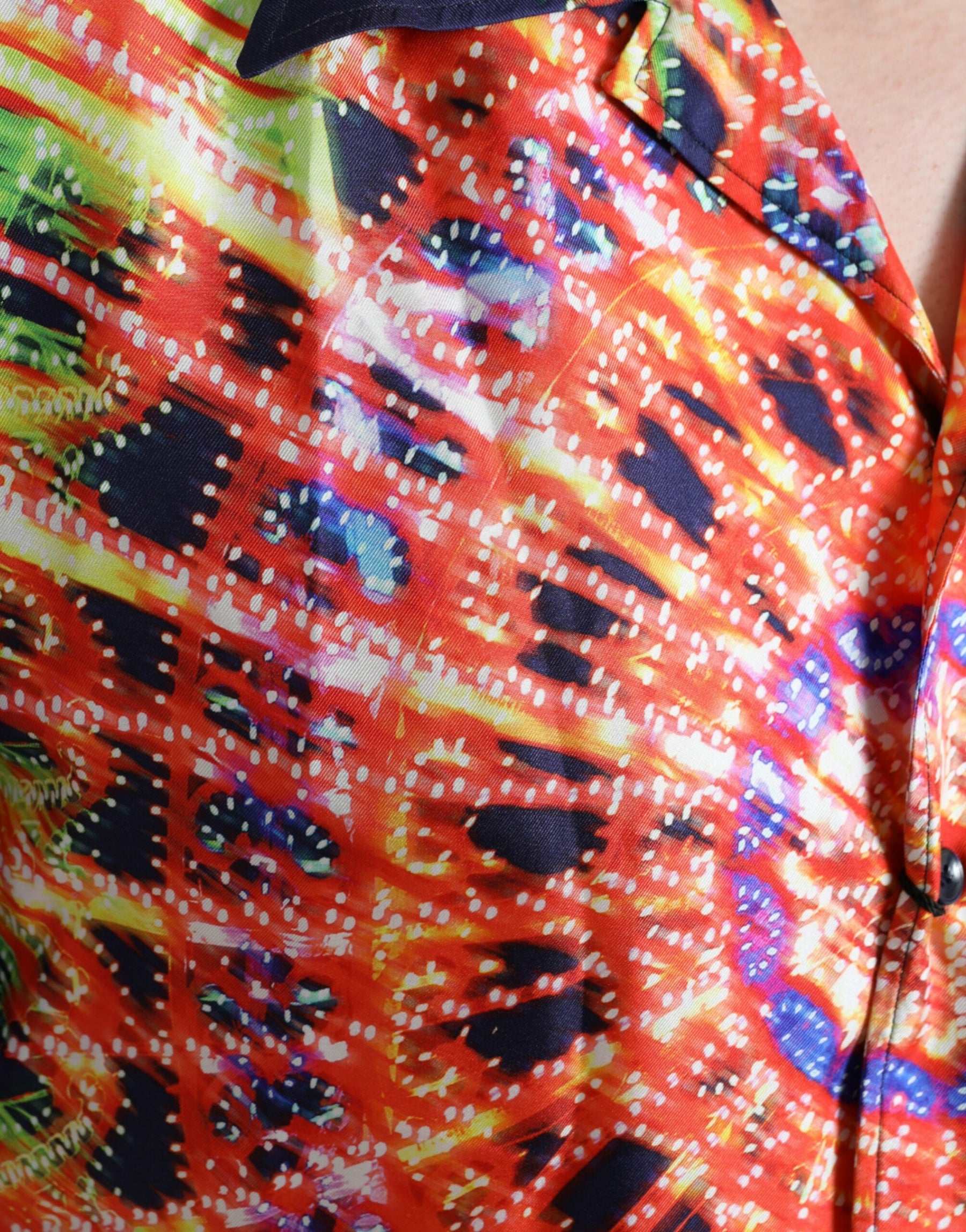 Dolce & Gabbana Multicolor Luminarie Silk Casual Shirt | Regal Royce