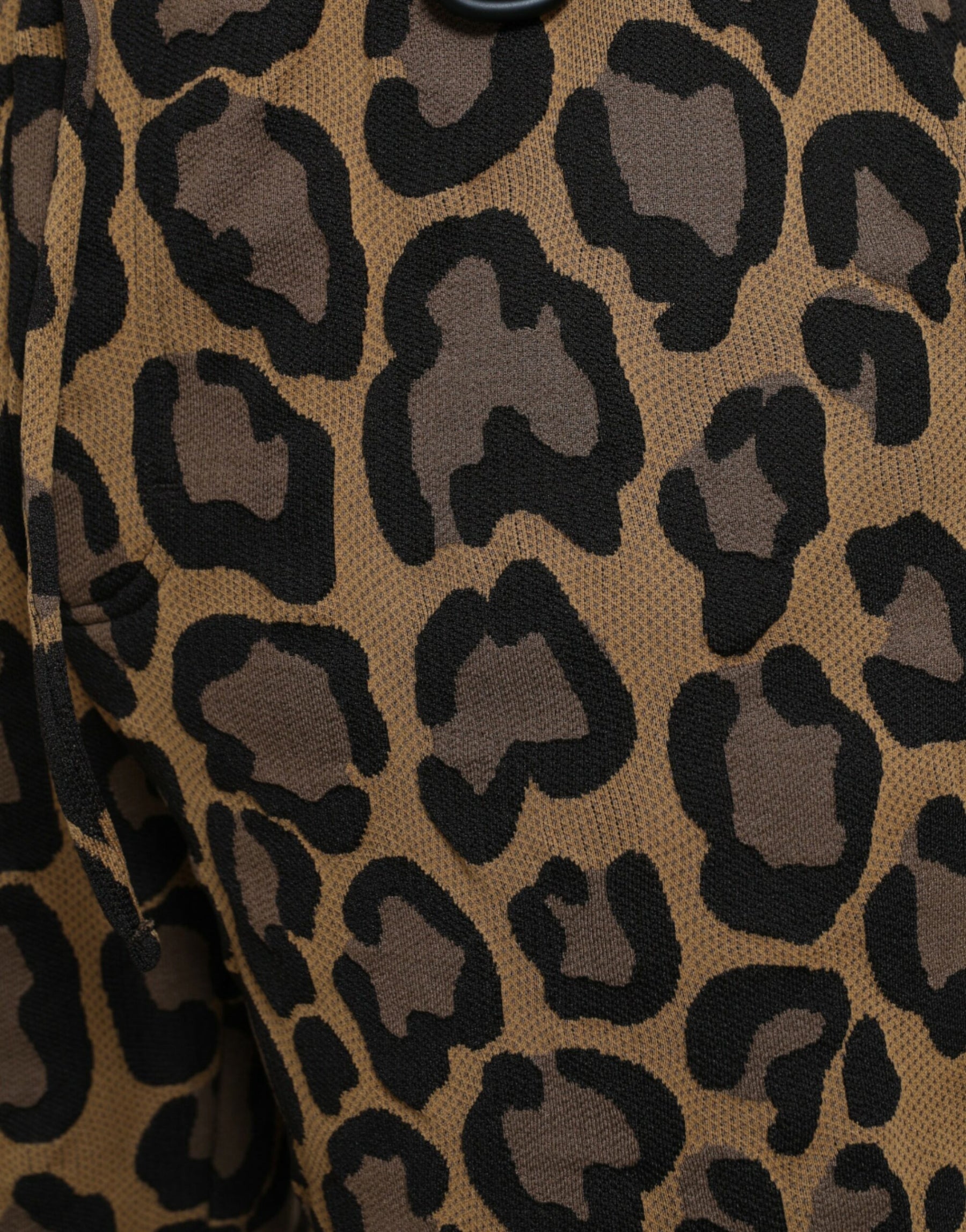 Dolce & Gabbana Brown Leopard Print Polyester Jogger Pants | Regal Royce