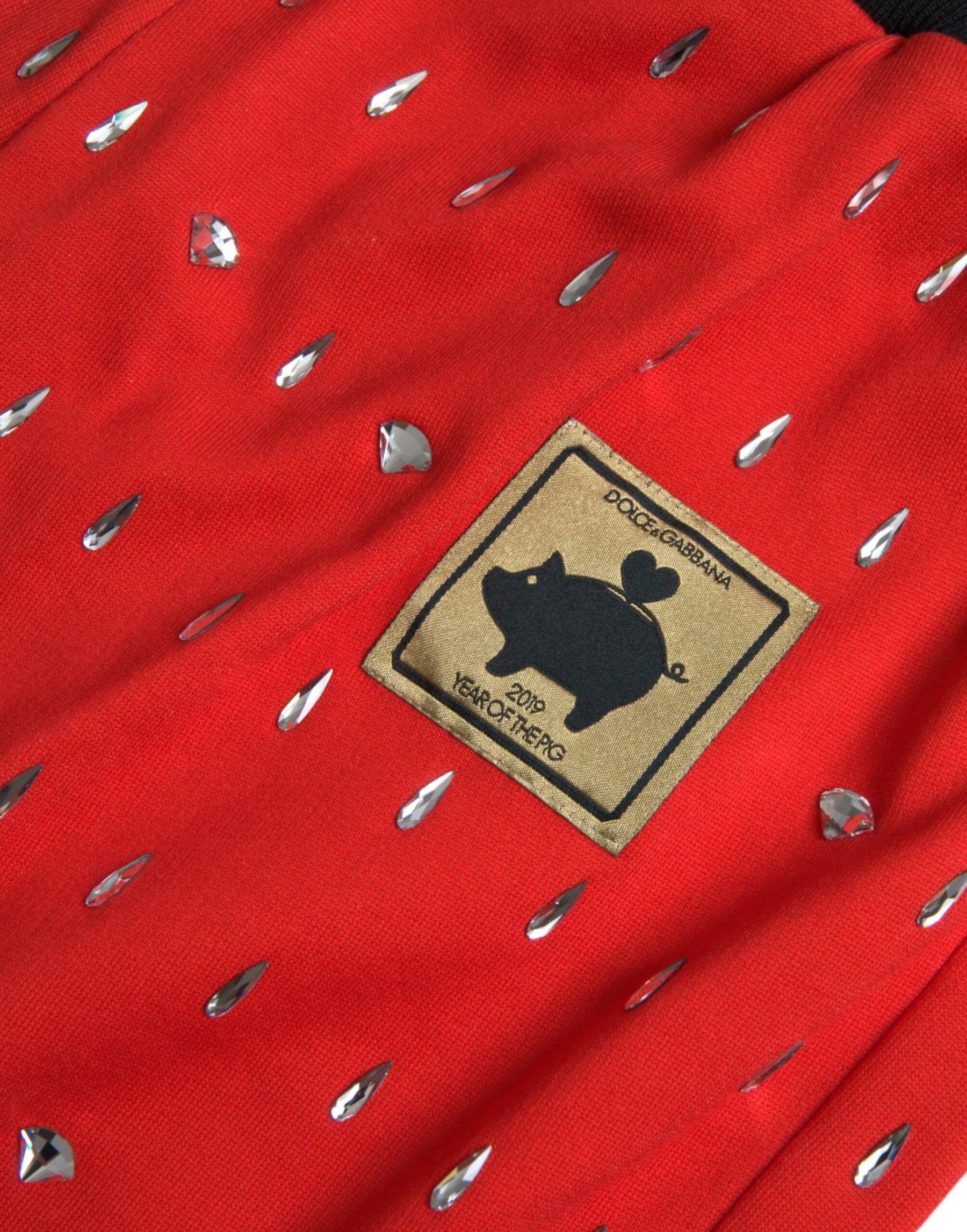 Dolce & Gabbana Red Year Of The Pig Jogger Sweatpants Pants | Regal Royce