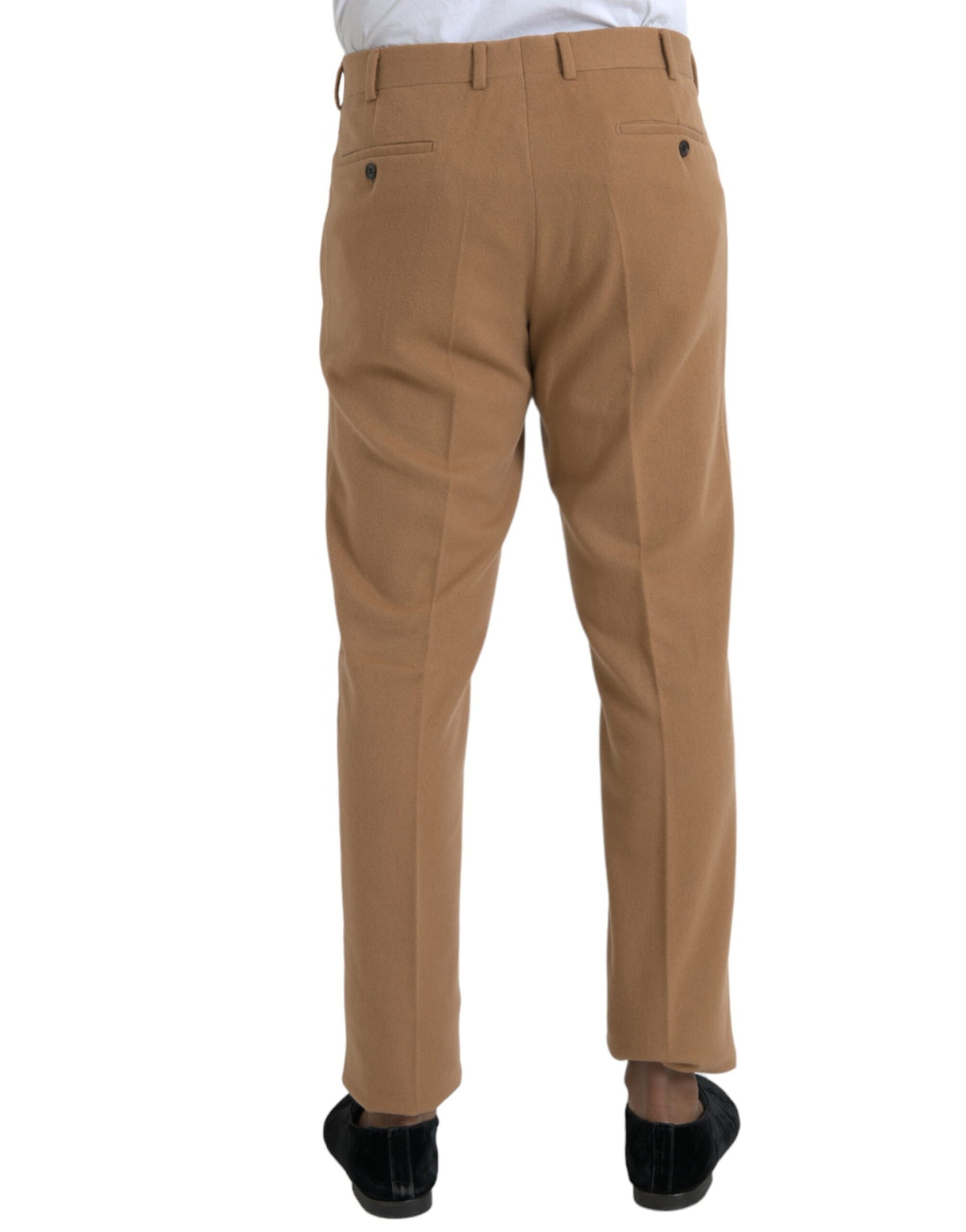 Prada Beige Cashmere Men Straight Fit Dress Pants | Regal Royce