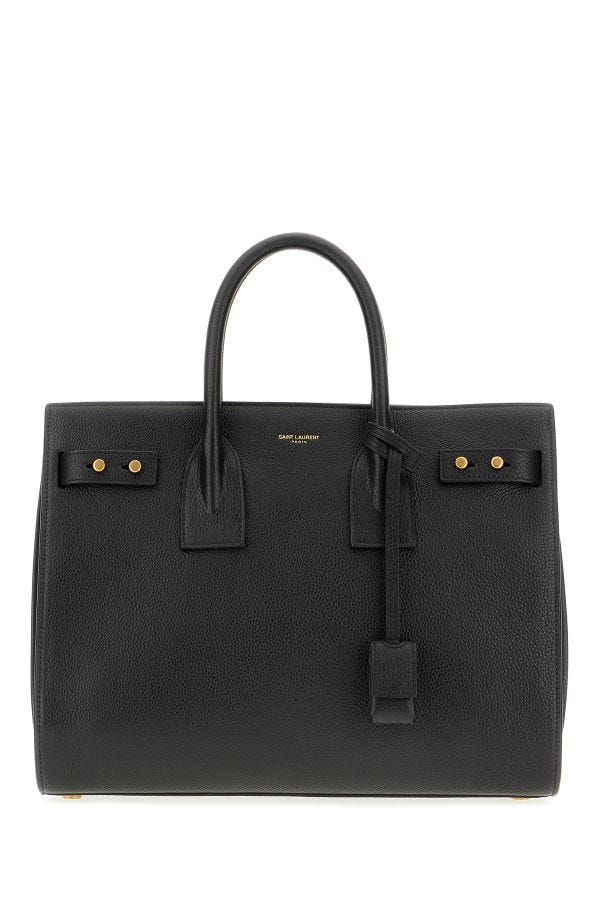 Saint Laurent Black Calf Leather Sac De Jour Handbag | Regal Royce