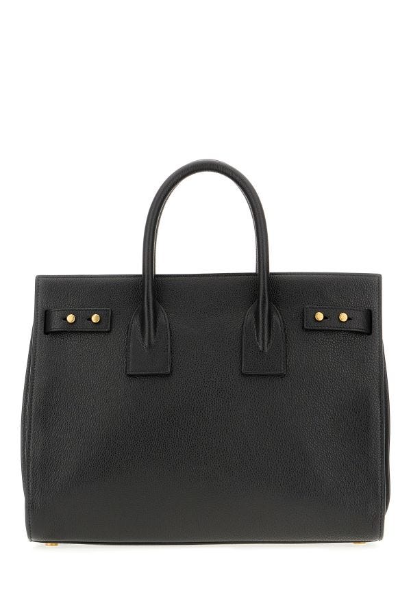 Saint Laurent Black Calf Leather Sac De Jour Handbag | Regal Royce
