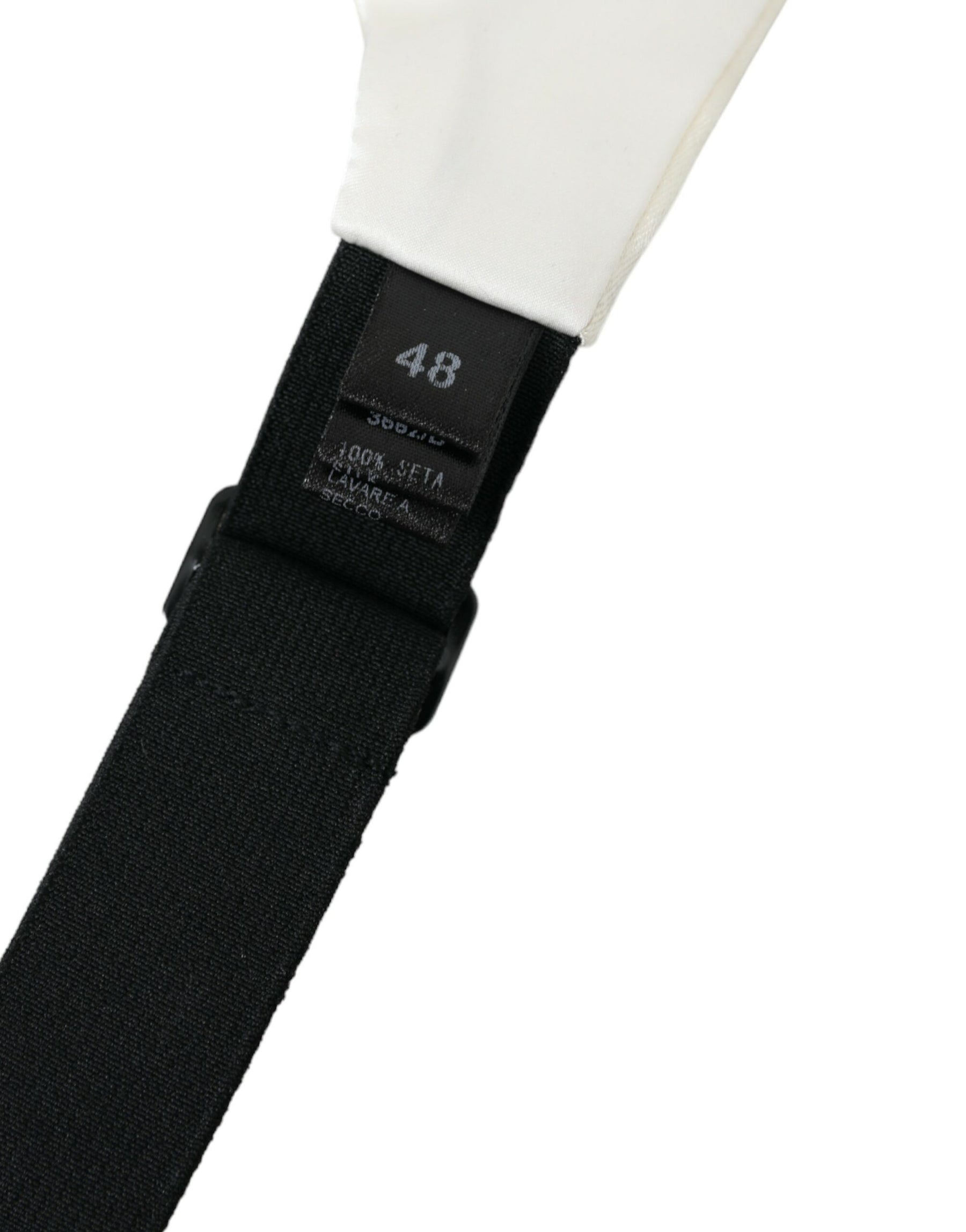 Dolce & Gabbana White Men Wide Waist Silk Belt Cummerbund | Regal Royce