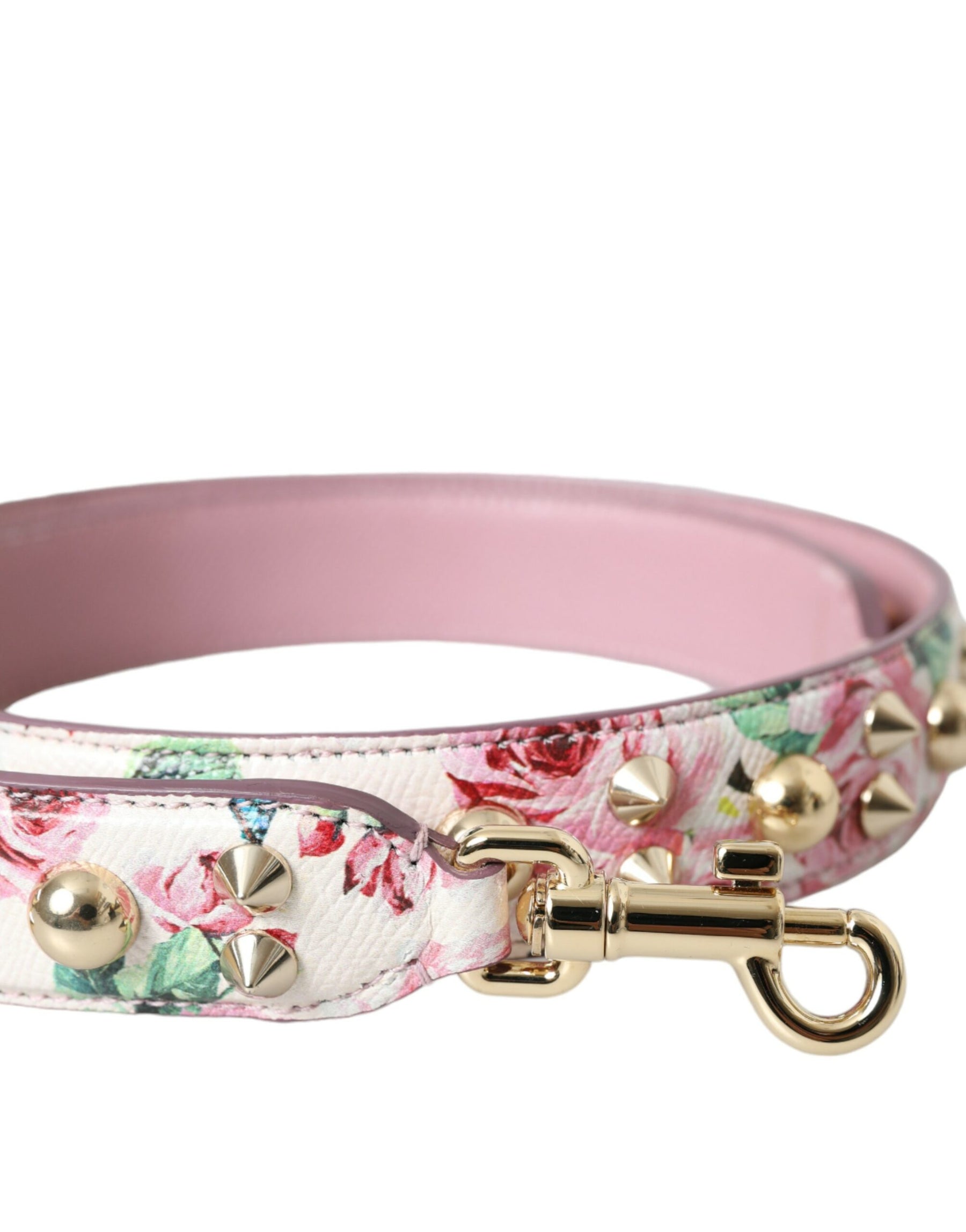 Dolce & Gabbana Pink Floral Handbag Accessory Shoulder Strap | Regal Royce
