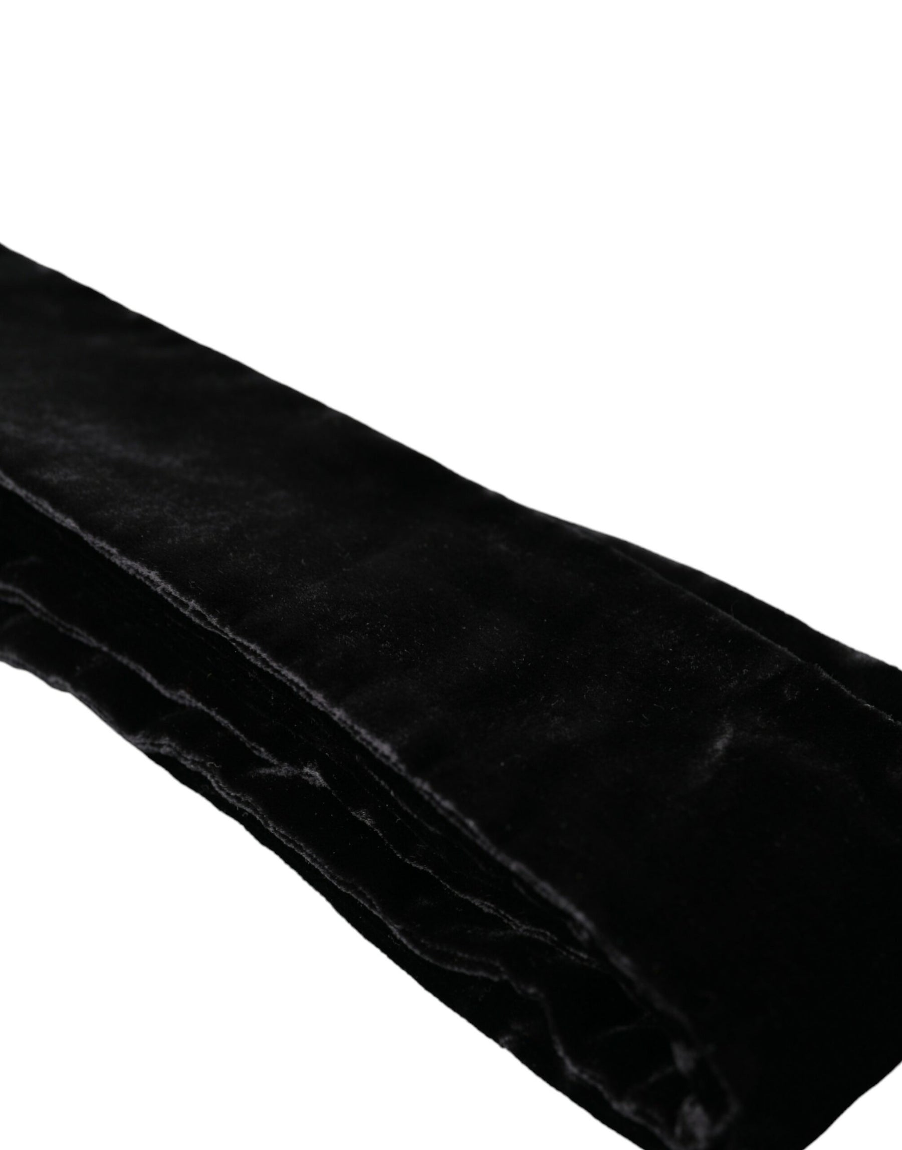 Dolce & Gabbana Black Viscose Wide Waist Women Belt | Regal Royce