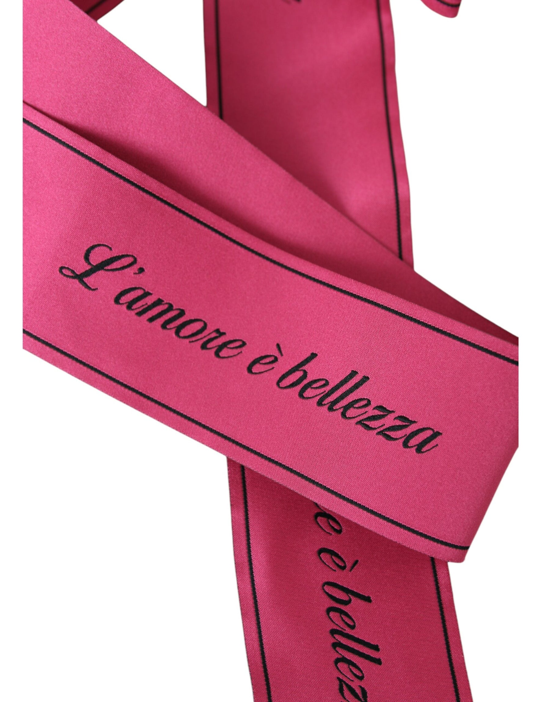 Dolce & Gabbana Pink L'Amore E'Bellezza Waist Belt | Regal Royce