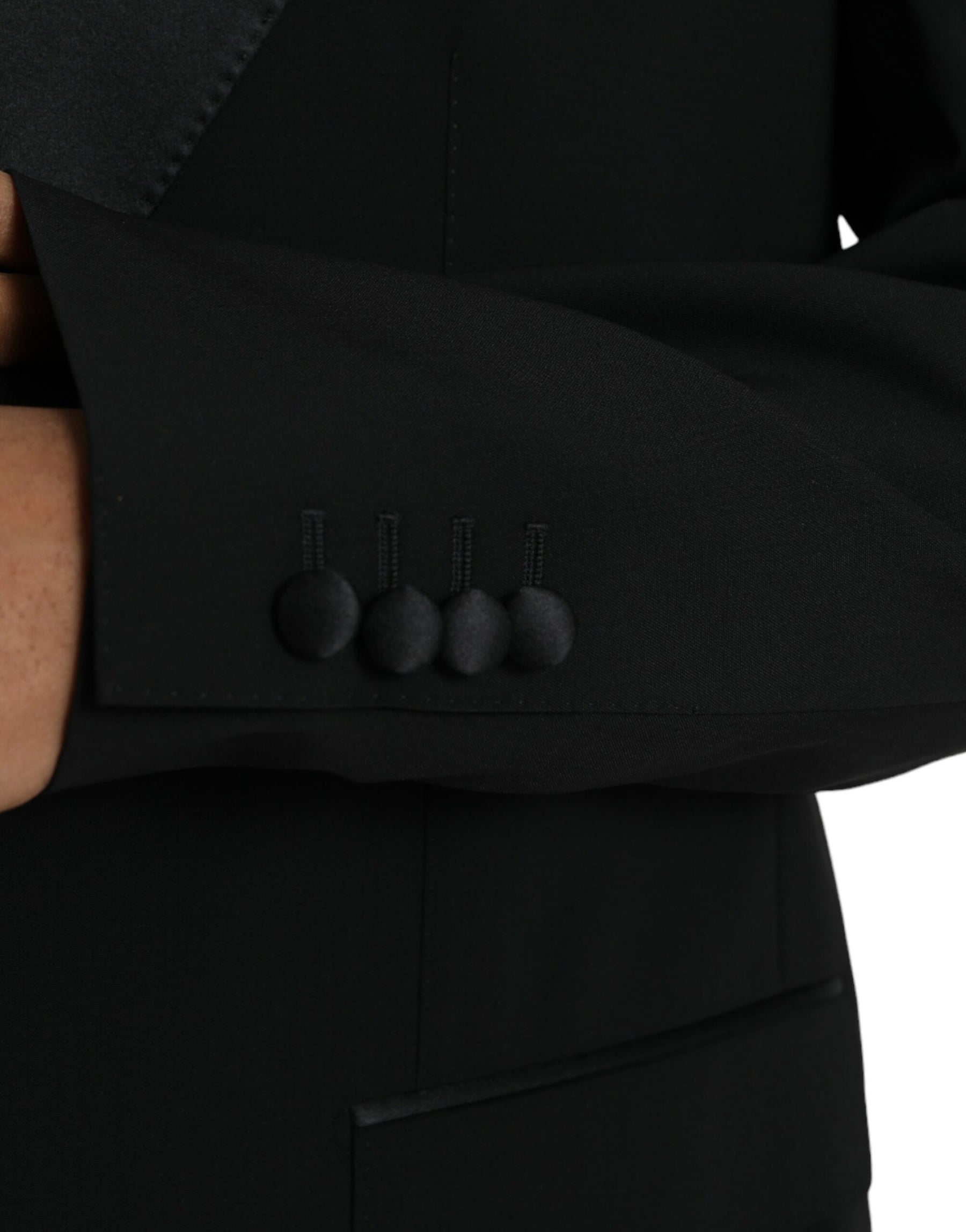 Dolce & Gabbana Black SICILIA Single Breasted Coat Blazer | Regal Royce