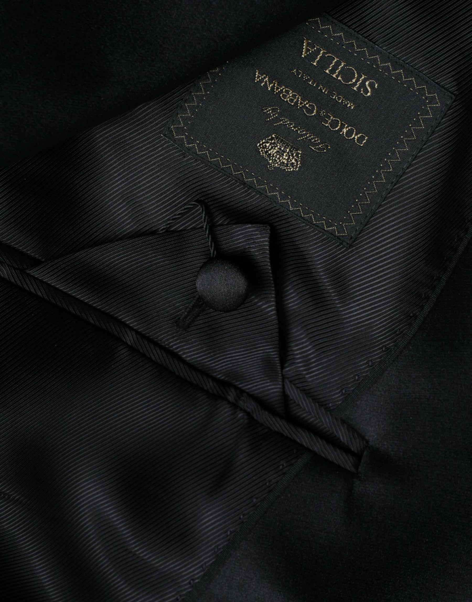 Dolce & Gabbana Black SICILIA Single Breasted Coat Blazer | Regal Royce