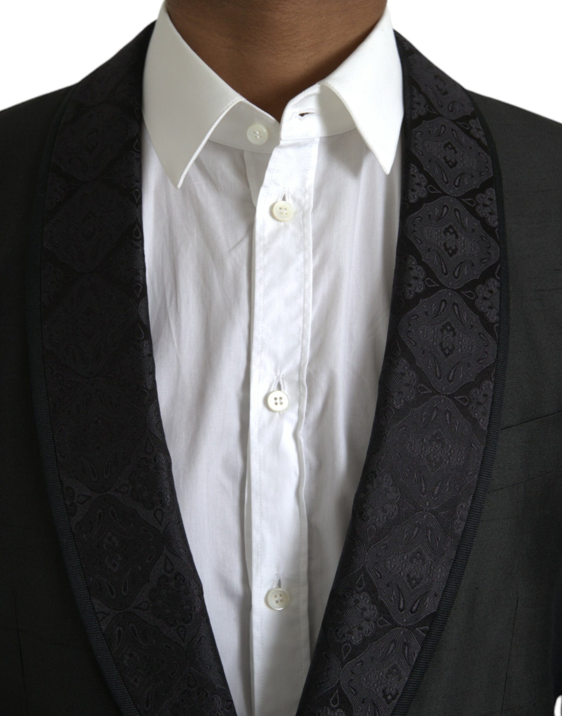 Dolce & Gabbana Black MARTINI Single Breasted Coat Blazer | Regal Royce