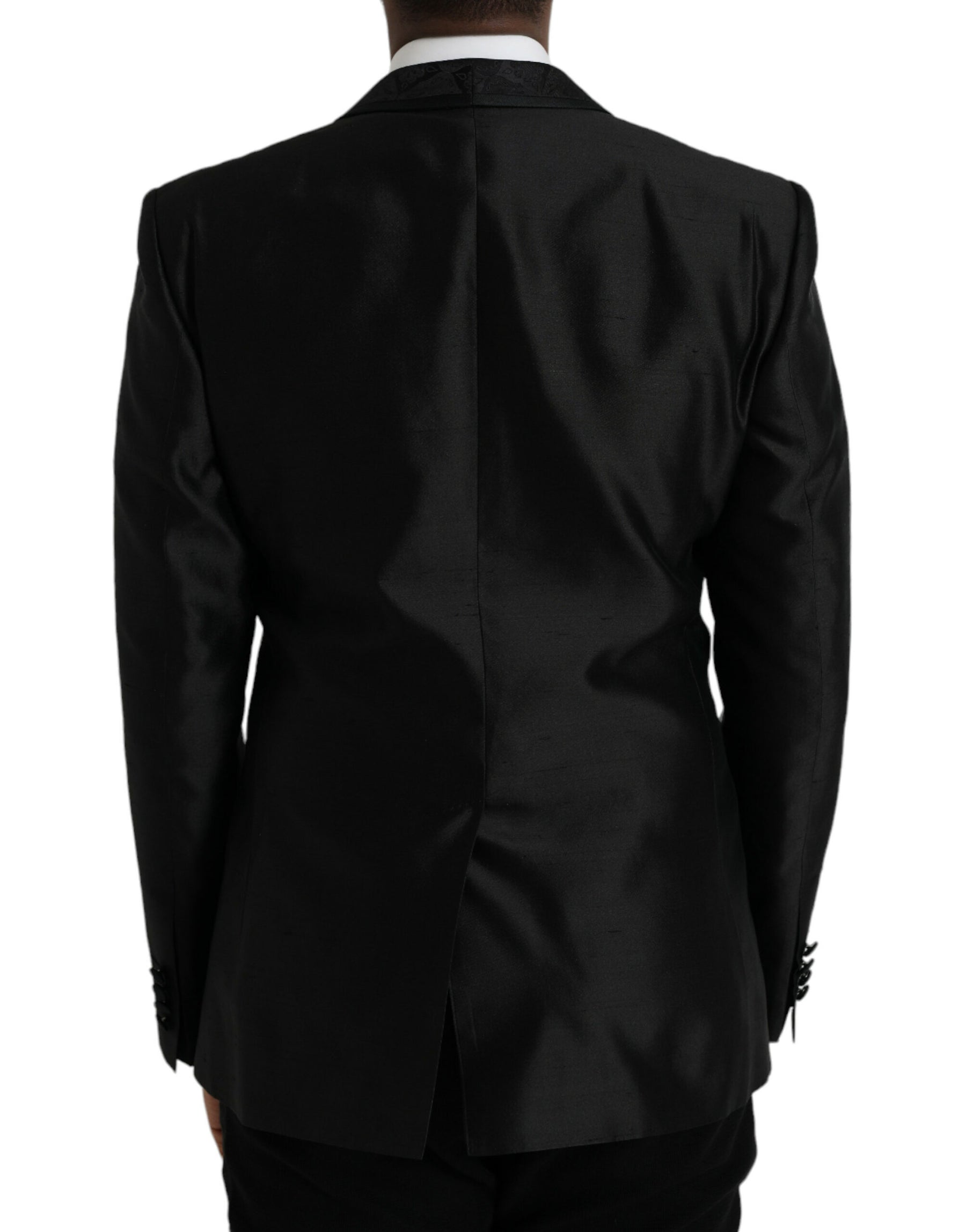 Dolce & Gabbana Black MARTINI Single Breasted Coat Blazer | Regal Royce