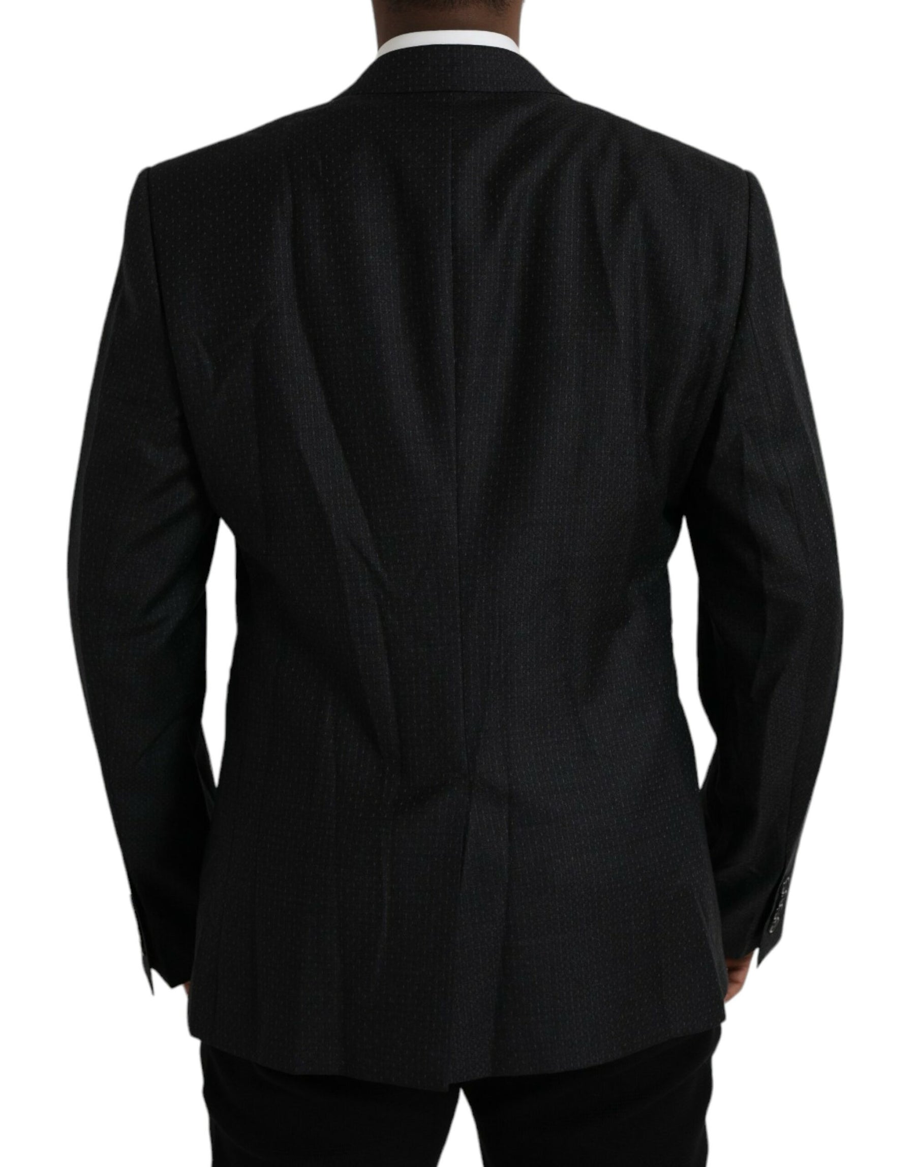 Dolce & Gabbana Black Wool MARTINI Single Breasted Coat Blazer | Regal Royce