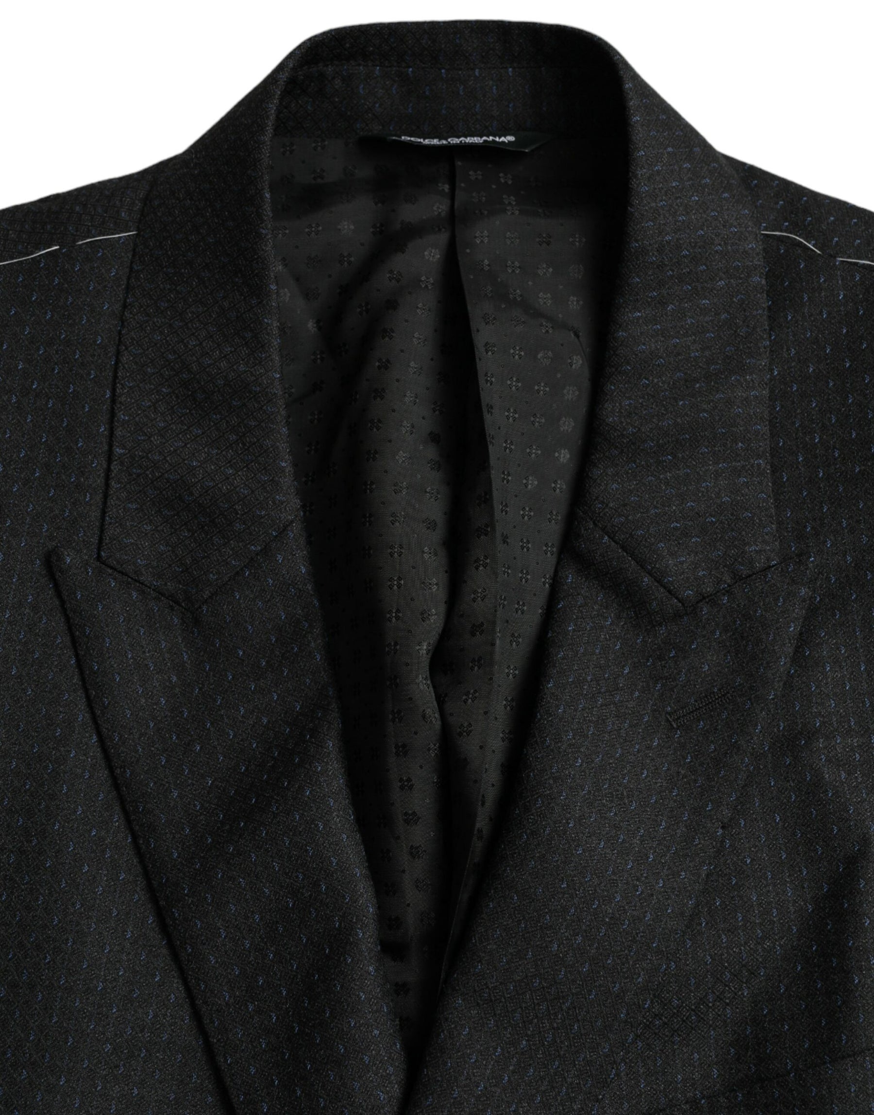 Dolce & Gabbana Black Wool MARTINI Single Breasted Coat Blazer | Regal Royce