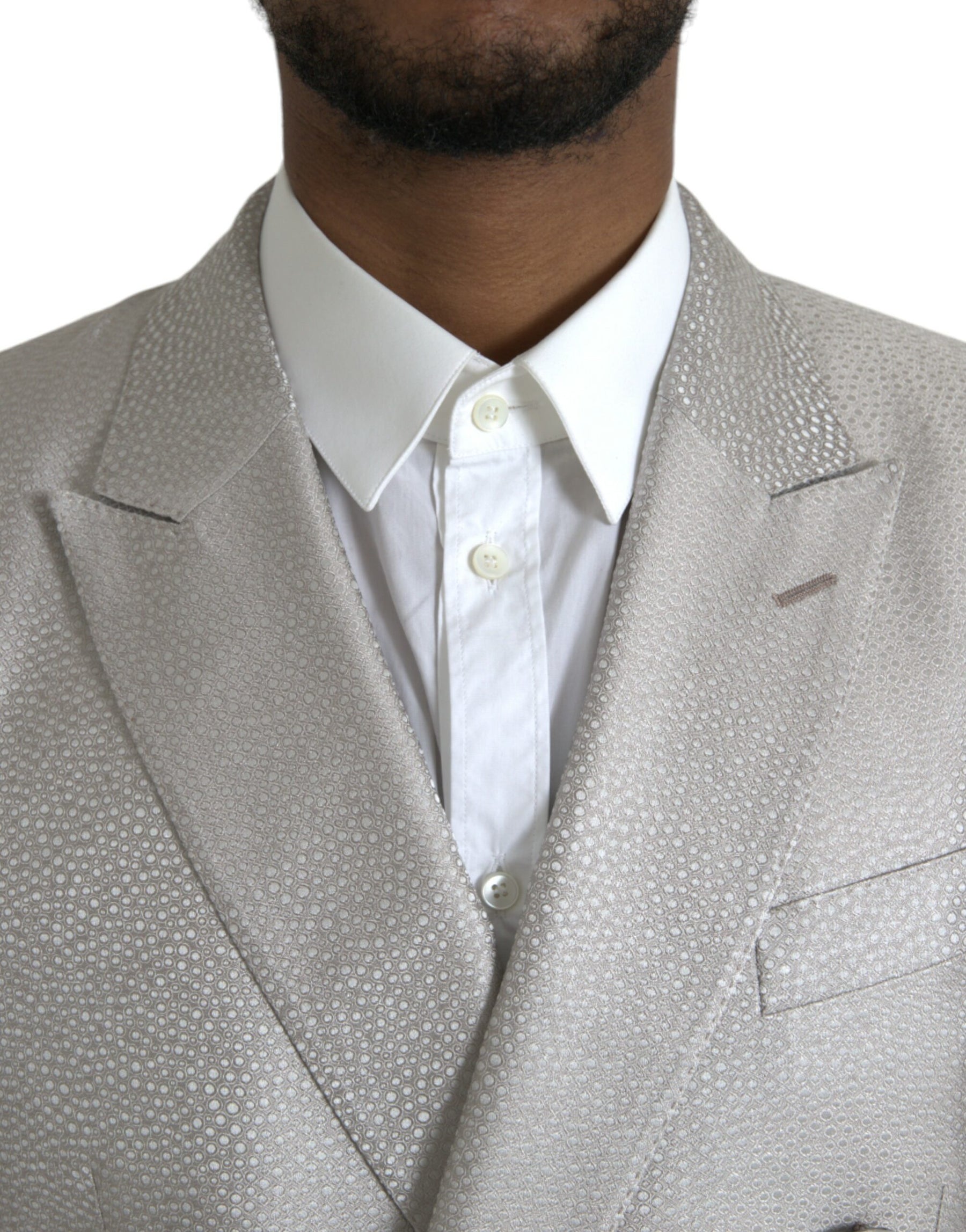 Dolce & Gabbana Off White MARTINI Double Breasted Coat Blazer | Regal Royce