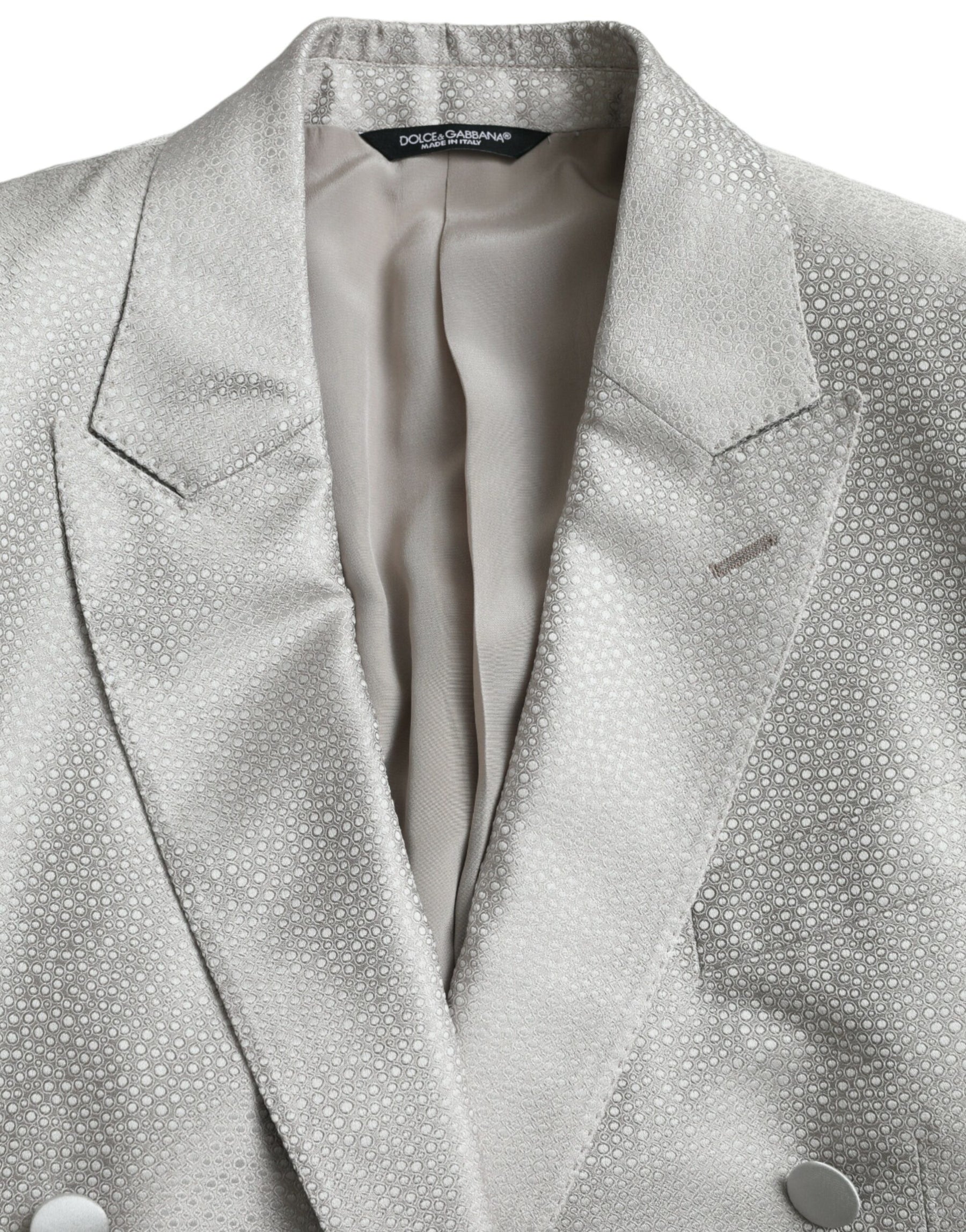 Dolce & Gabbana Off White MARTINI Double Breasted Coat Blazer | Regal Royce