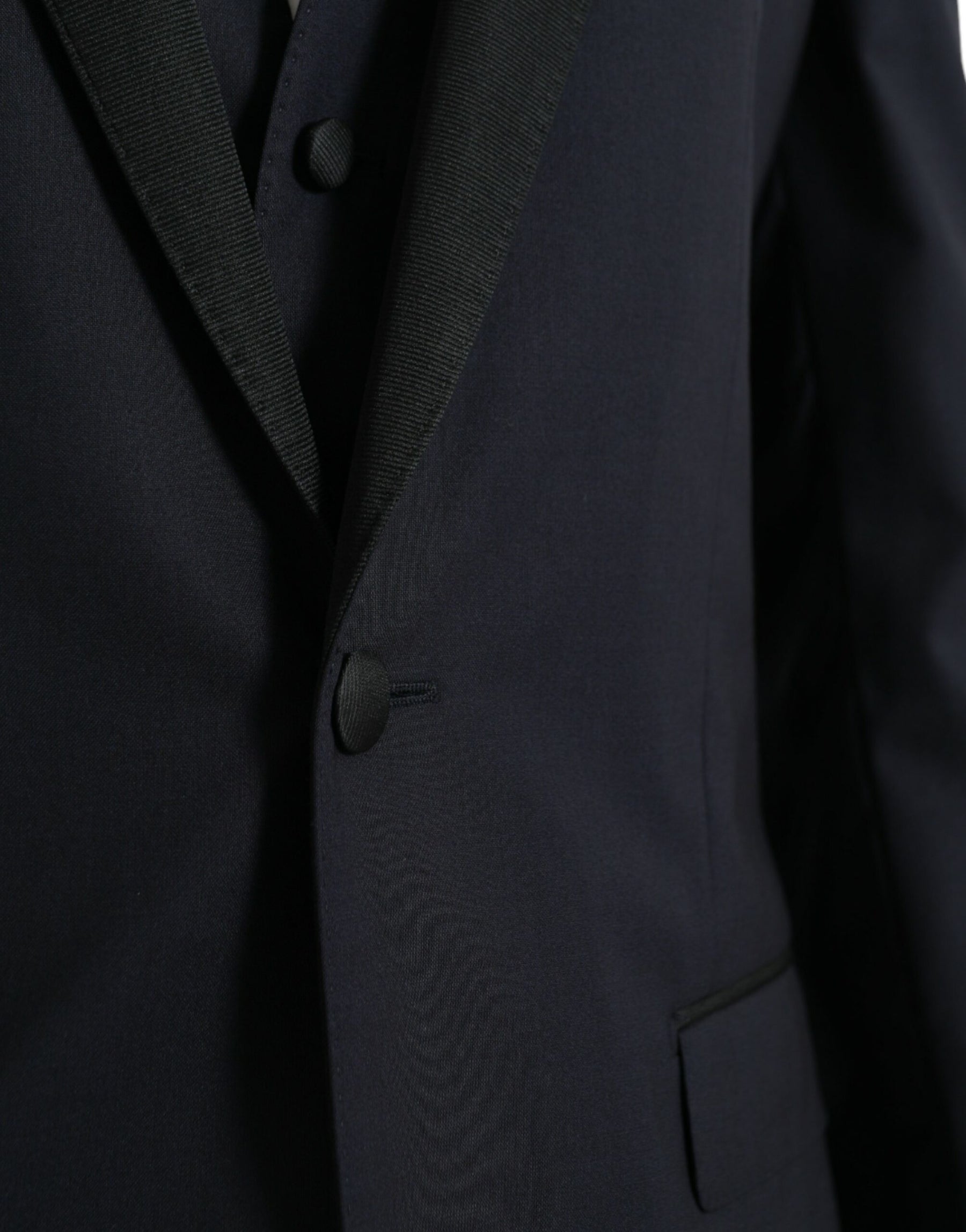 Dolce & Gabbana Dark Blue MARTINI Wool Formal 3 Piece Suit | Regal Royce