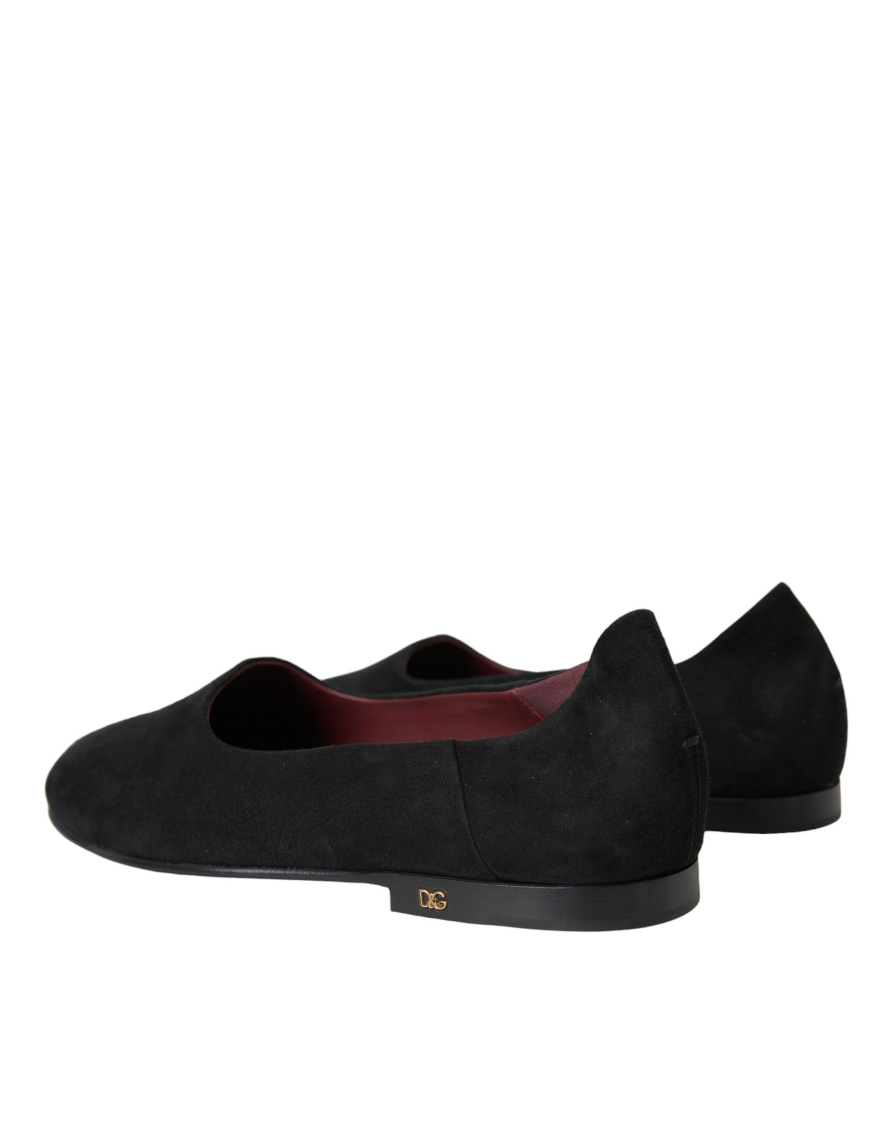 Dolce & Gabbana Black Suede Loafers Formal Dress Slip On Shoes | Regal Royce