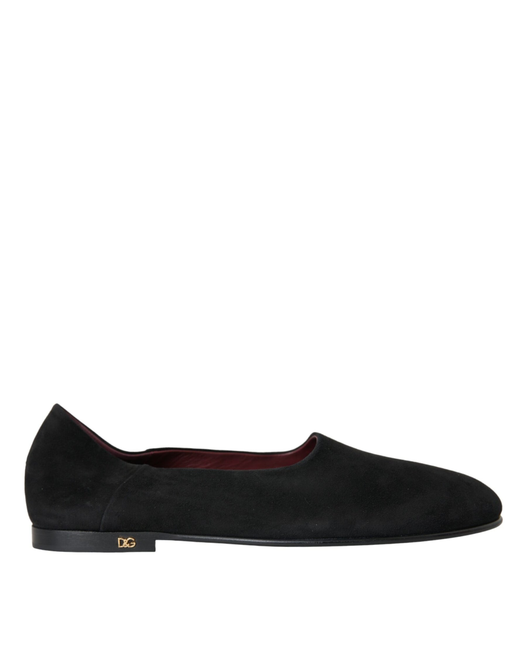 Dolce & Gabbana Black Suede Loafers Formal Dress Slip On Shoes | Regal Royce