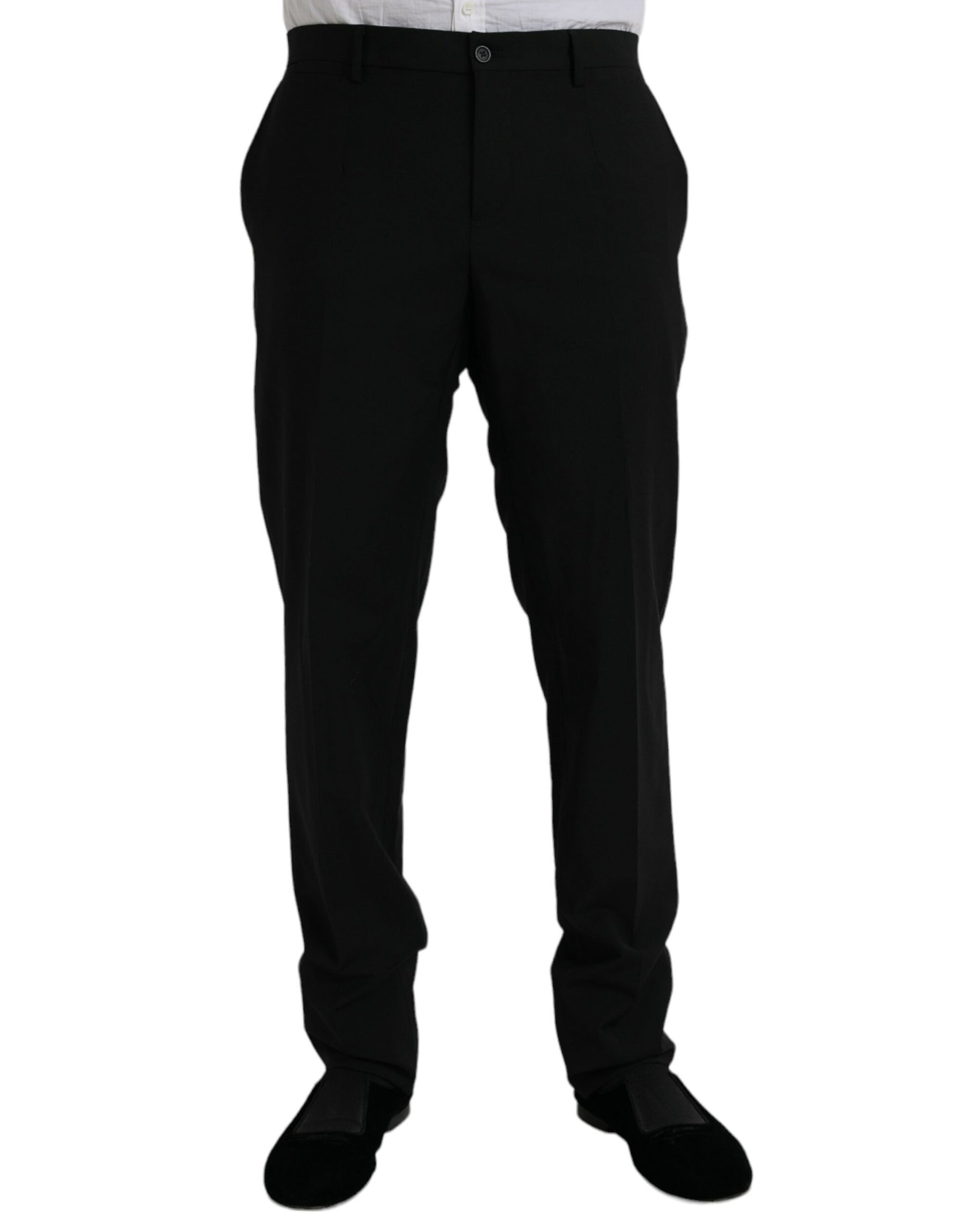 Dolce & Gabbana Black Polyester STAFF Formal 3 Piece Suit | Regal Royce