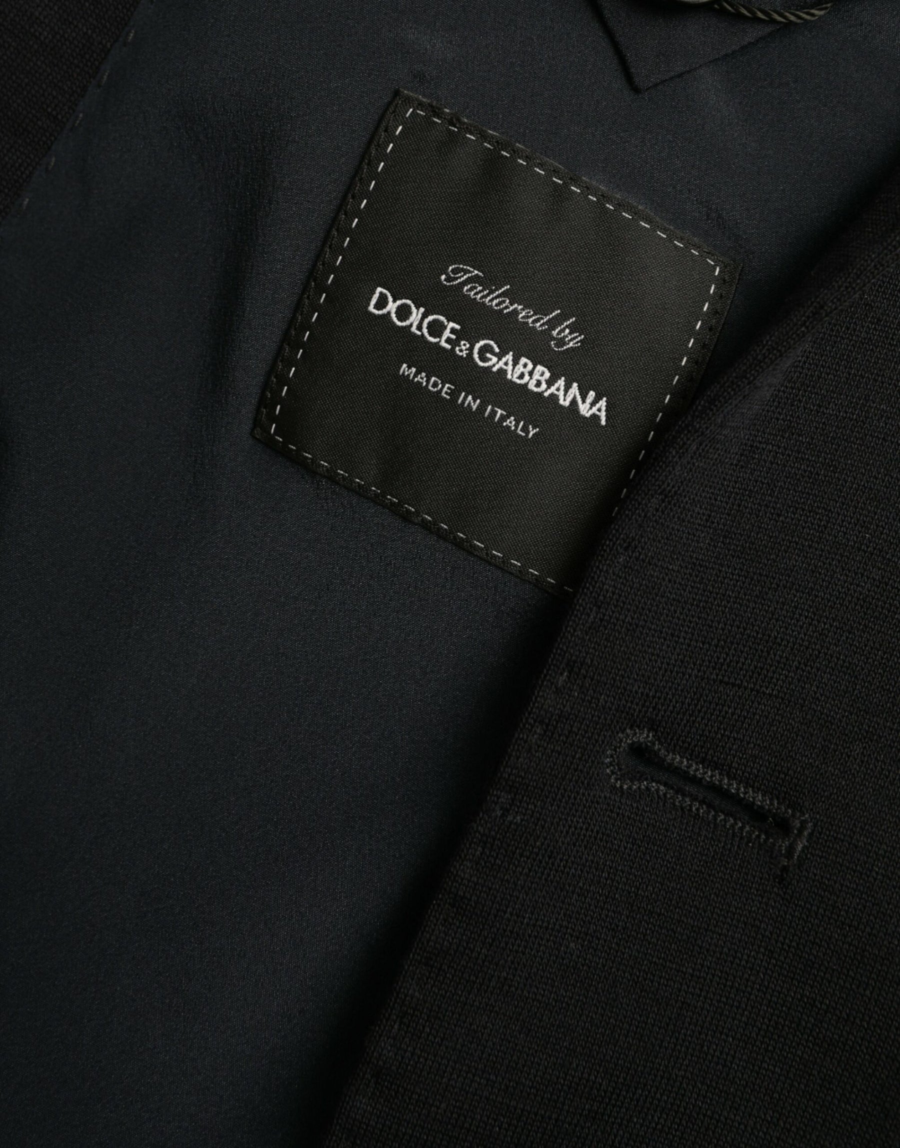 Dolce & Gabbana Black Wool Single Breasted Coat Blazer | Regal Royce