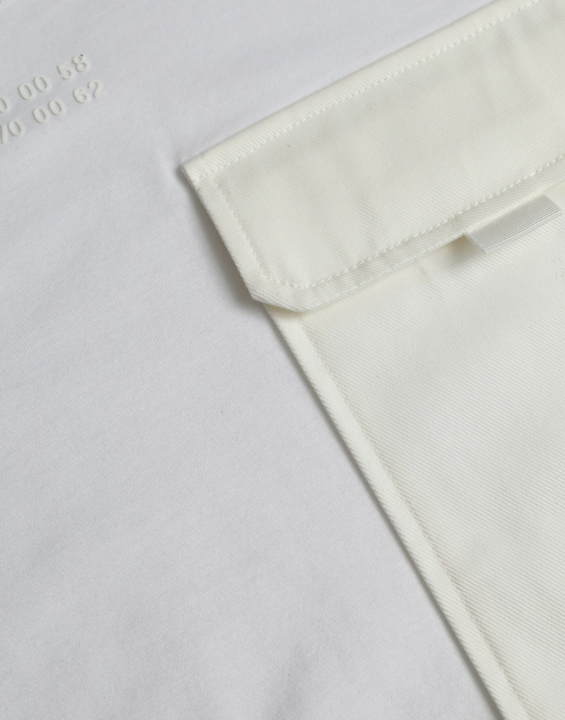 Dolce & Gabbana White Cotton Pocket Short Sleeves T-shirt | Regal Royce