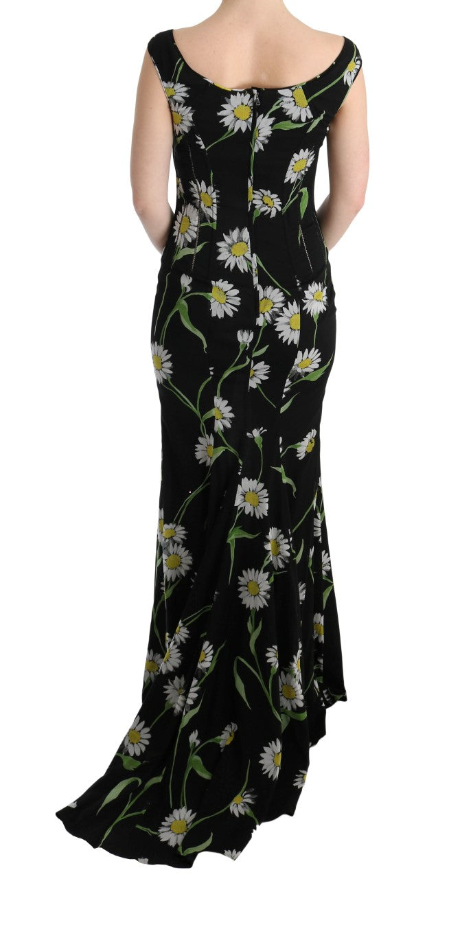 Dolce & Gabbana Sunflower Silk Stretch Sheath Dress | Regal Royce