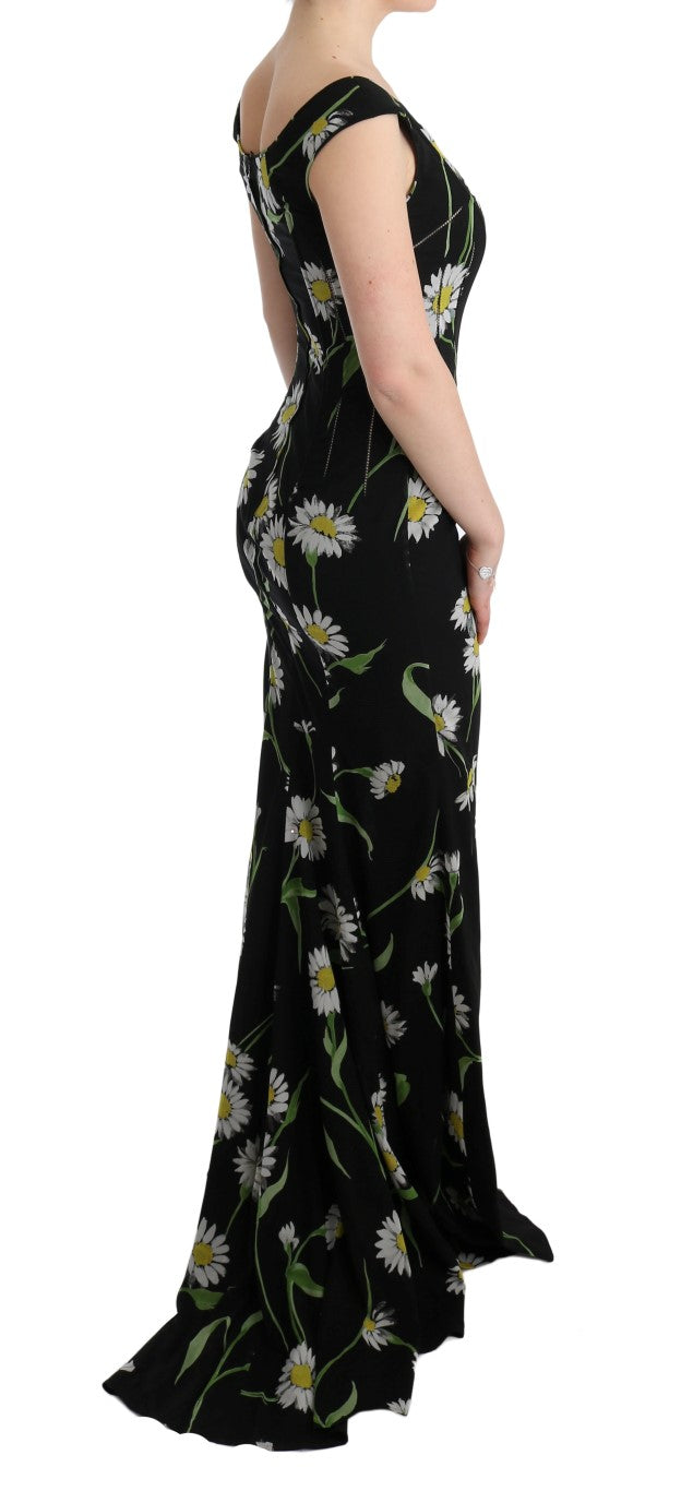 Dolce & Gabbana Sunflower Silk Stretch Sheath Dress | Regal Royce