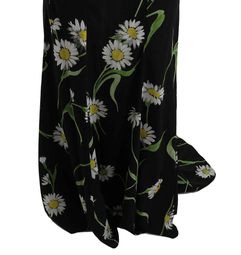 Dolce & Gabbana Sunflower Silk Stretch Sheath Dress | Regal Royce