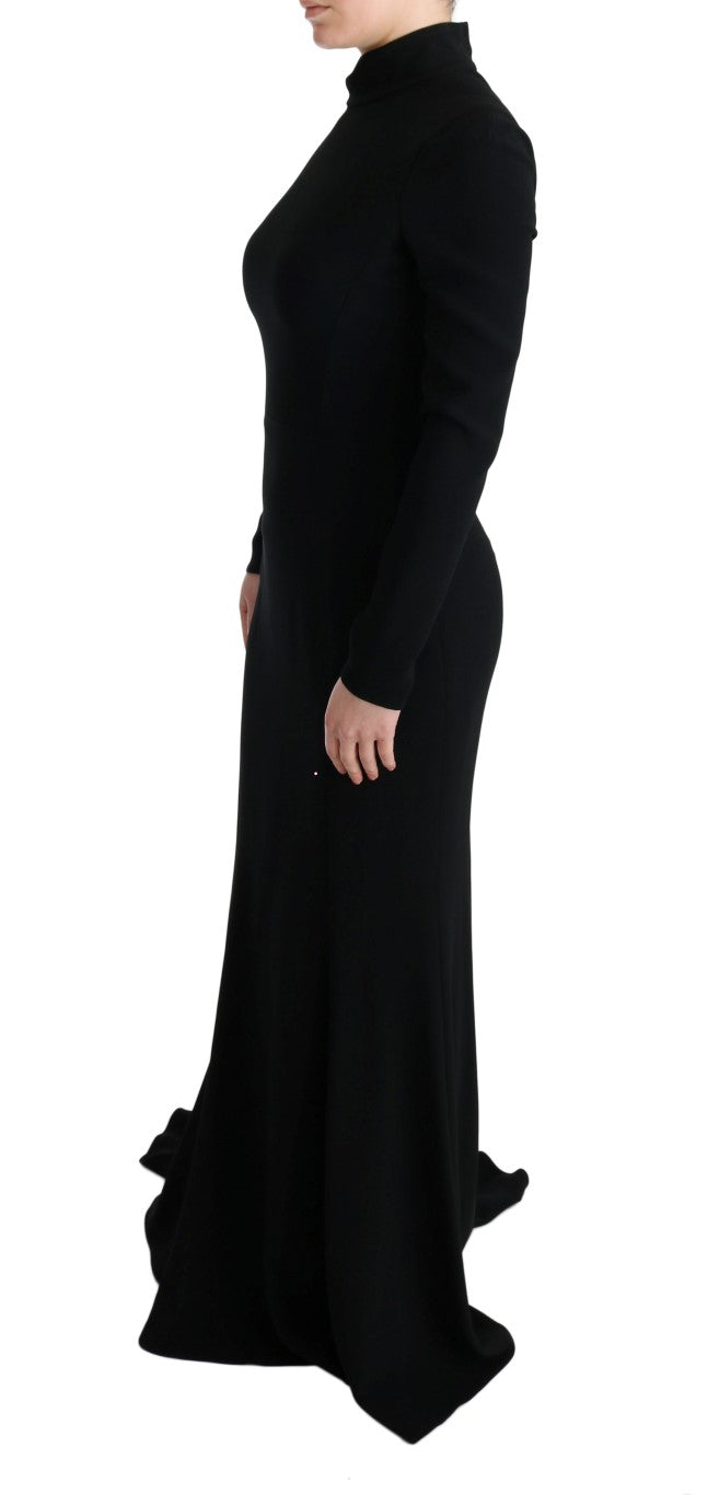 Dolce & Gabbana Black Stretch Long Gown Sheath Dress | Regal Royce
