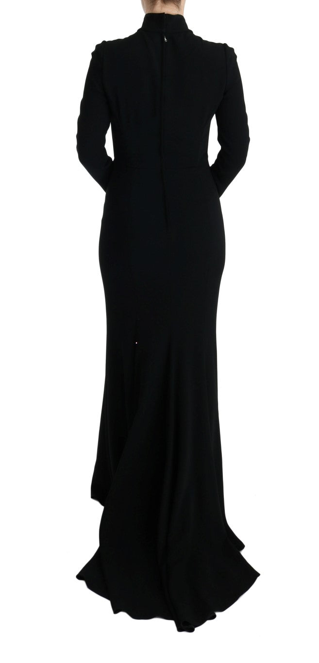 Dolce & Gabbana Black Stretch Long Gown Sheath Dress | Regal Royce