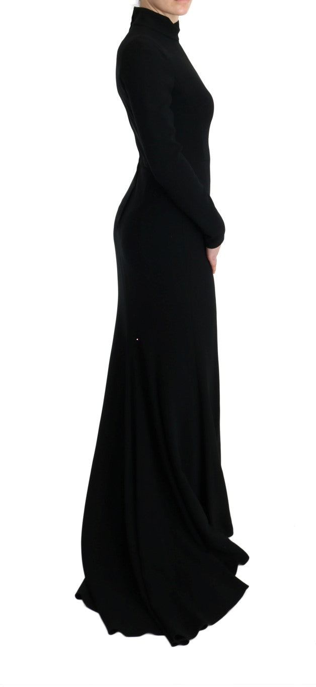 Dolce & Gabbana Black Stretch Long Gown Sheath Dress | Regal Royce