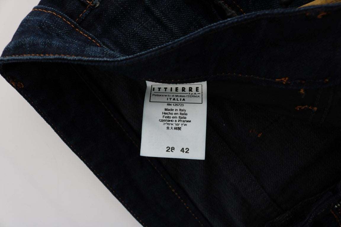 Costume National Blue Cotton Regular Fit Denim Jeans | Regal Royce