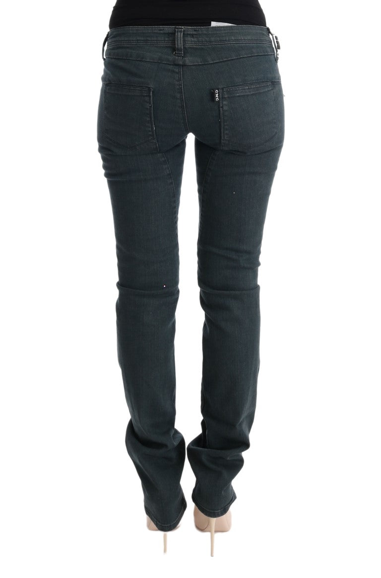 Costume National Gray Cotton Superslim Denim Jeans | Regal Royce