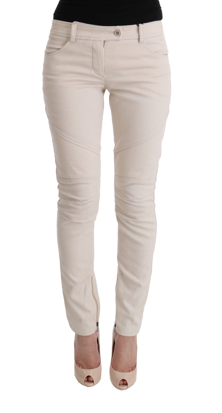 Ermanno Scervino White Slim Fit Casual Jeans | Regal Royce