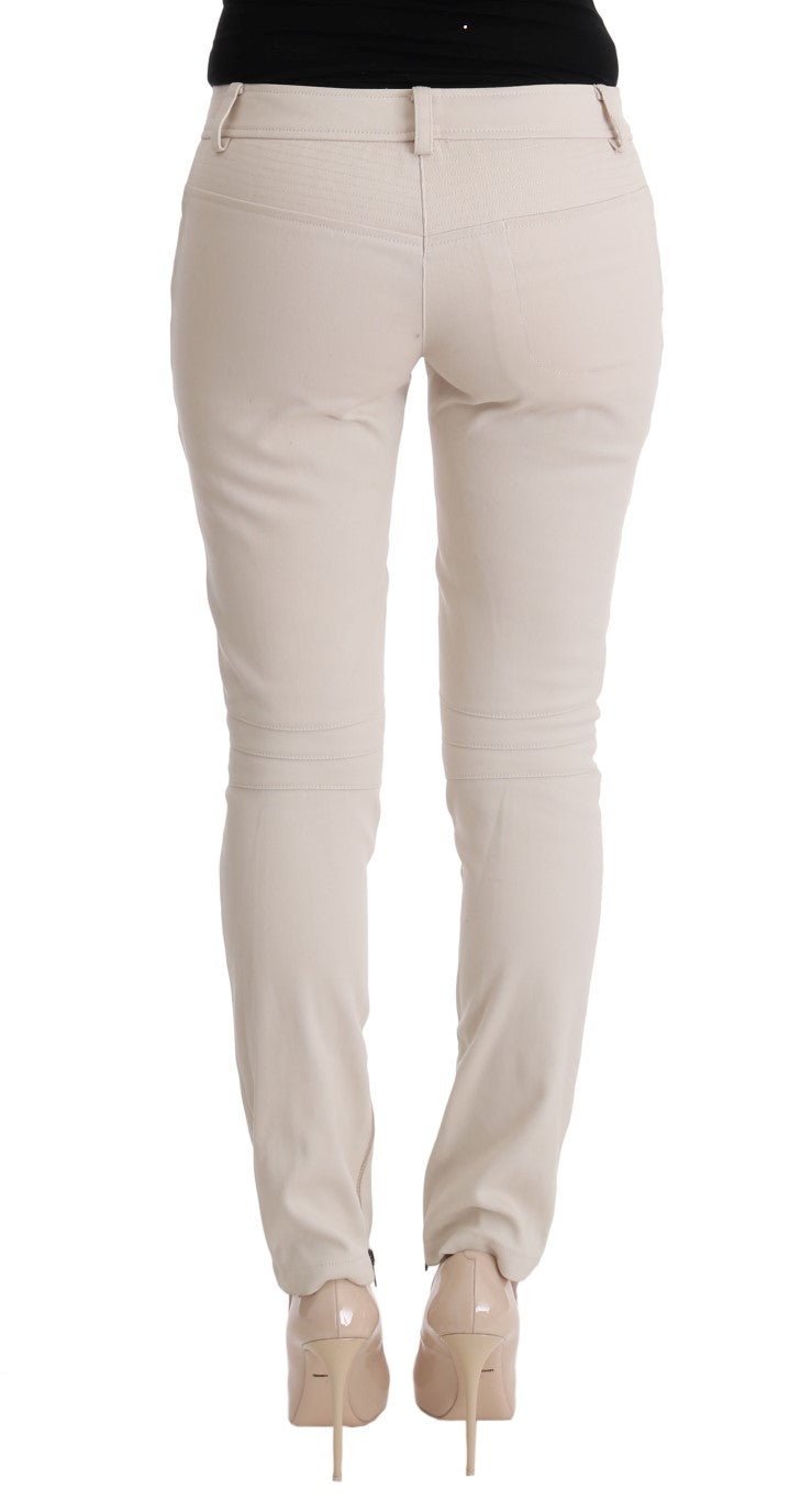 Ermanno Scervino White Slim Fit Casual Jeans | Regal Royce