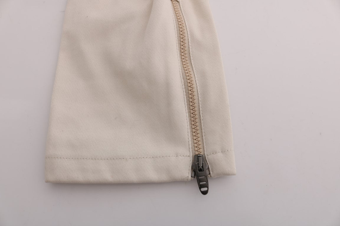 Ermanno Scervino White Slim Fit Casual Jeans | Regal Royce