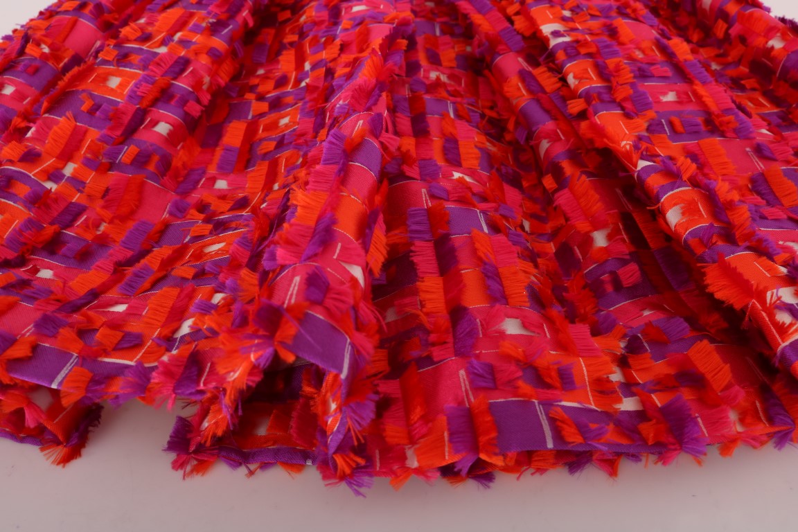 Dolce & Gabbana Pink Patterned A-line Above Knees Dress | Regal Royce