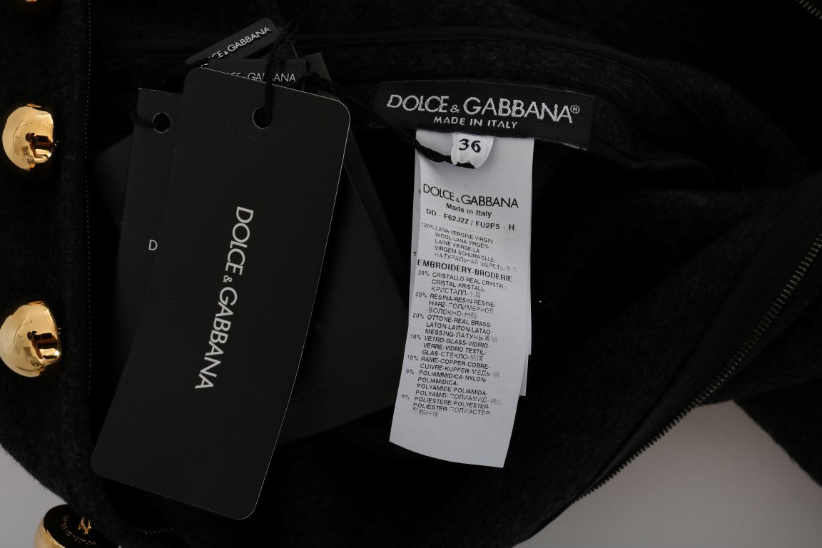 Dolce & Gabbana Gray Crystal "Dreaming of My Prince" Dress | Regal Royce