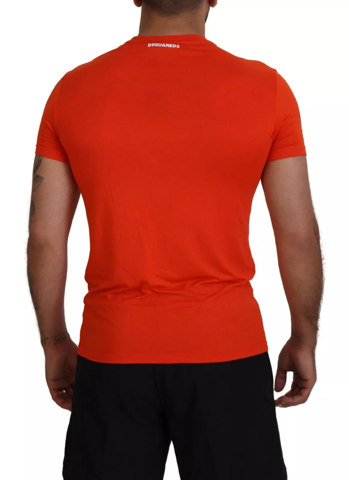Dsquared² Orange Modal Short Sleeves Crewneck T-shirt | Regal Royce
