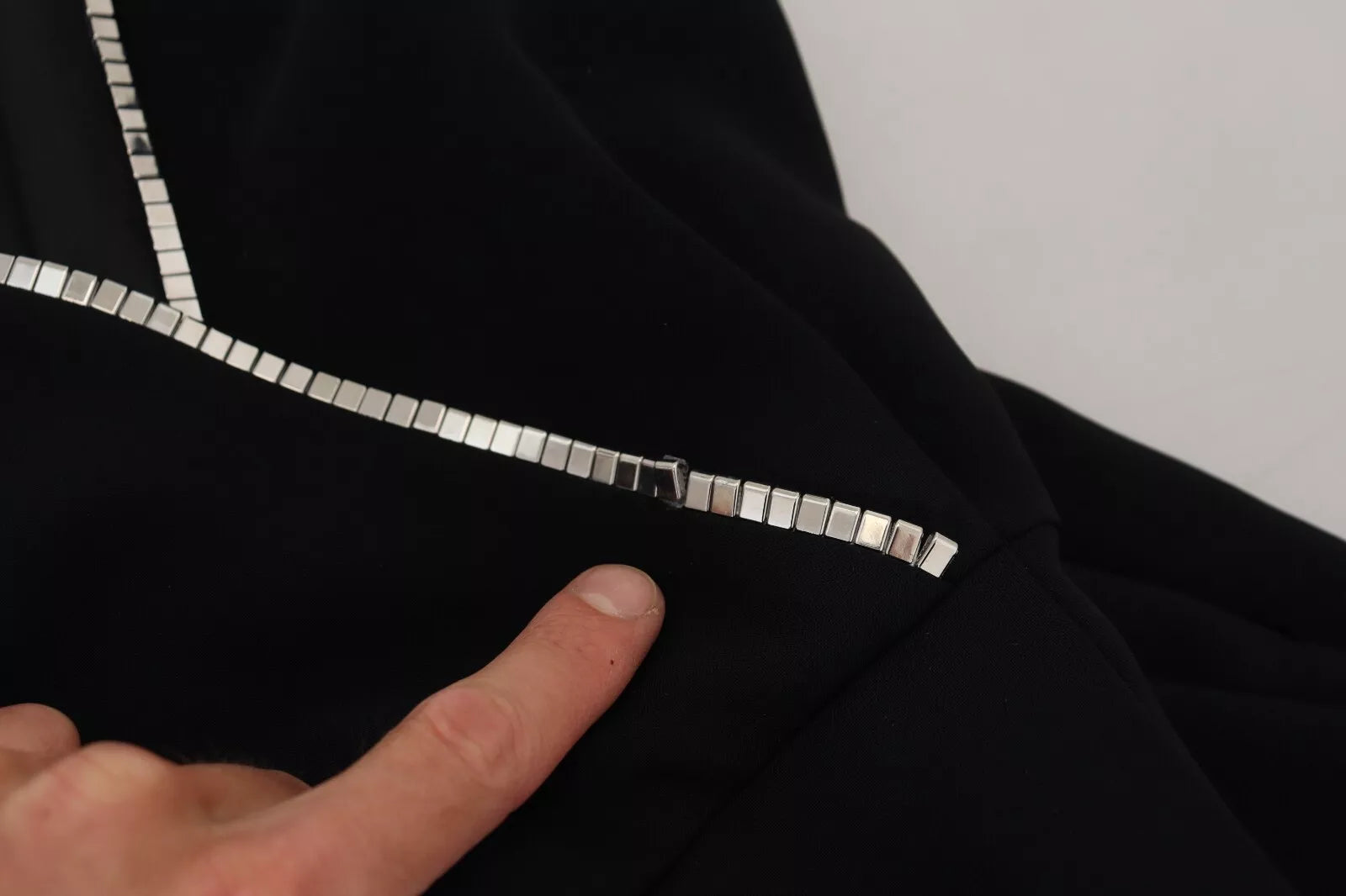 Dsquared² Black Embellished Sleeveless V-neck Jumpsuit Dress | Regal Royce