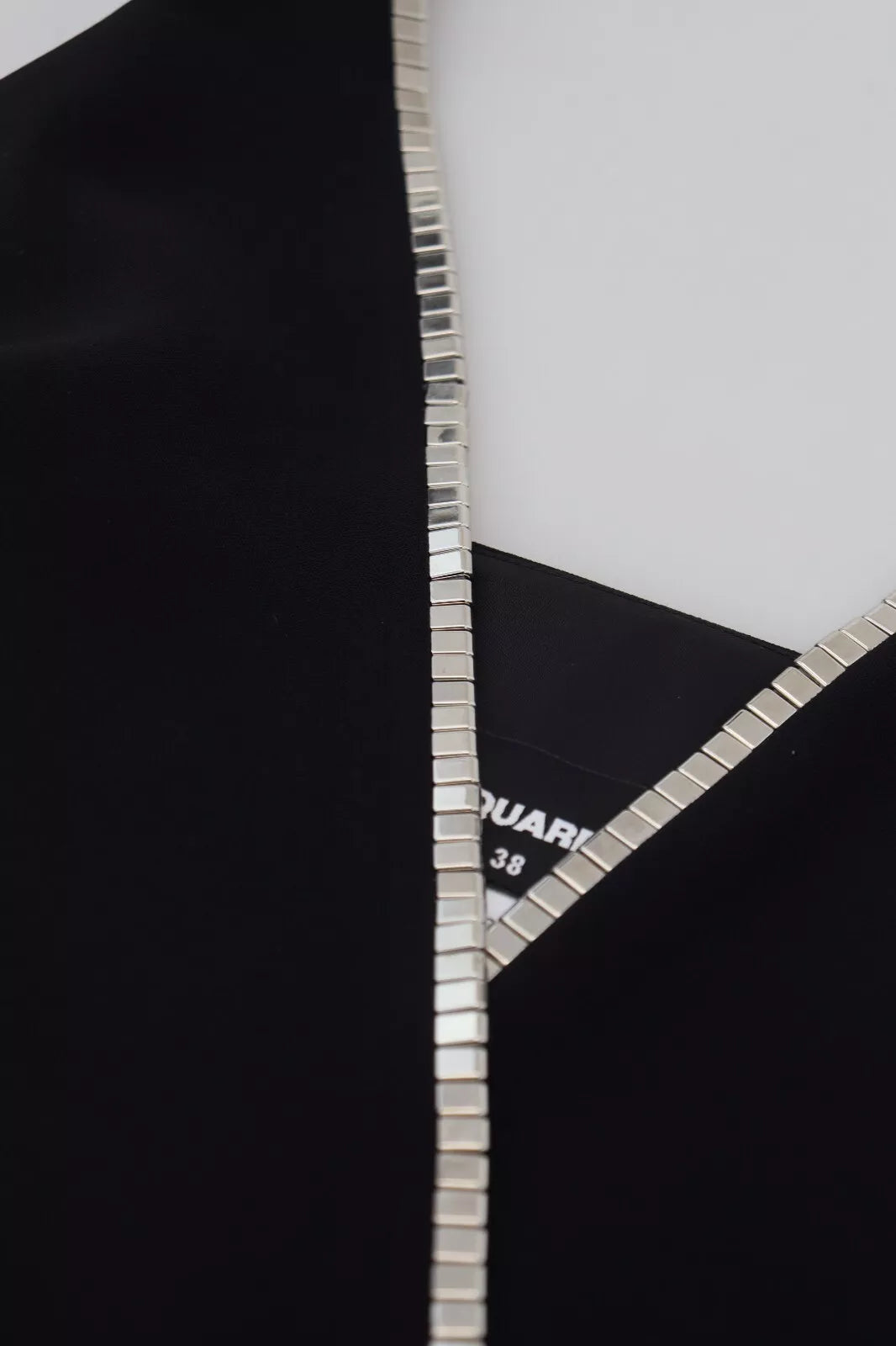 Dsquared² Black Embellished Sleeveless V-neck Jumpsuit Dress | Regal Royce