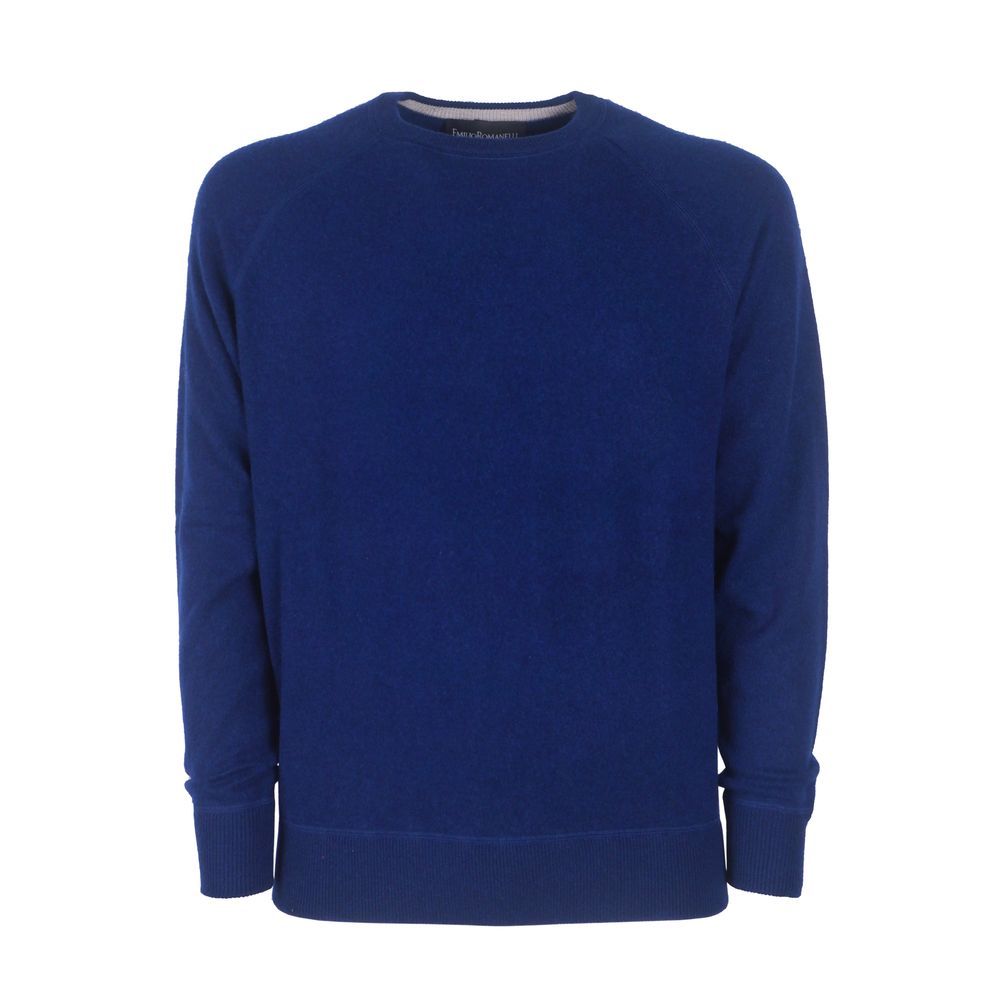 Emilio Romanelli Blue Cashmere Sweater