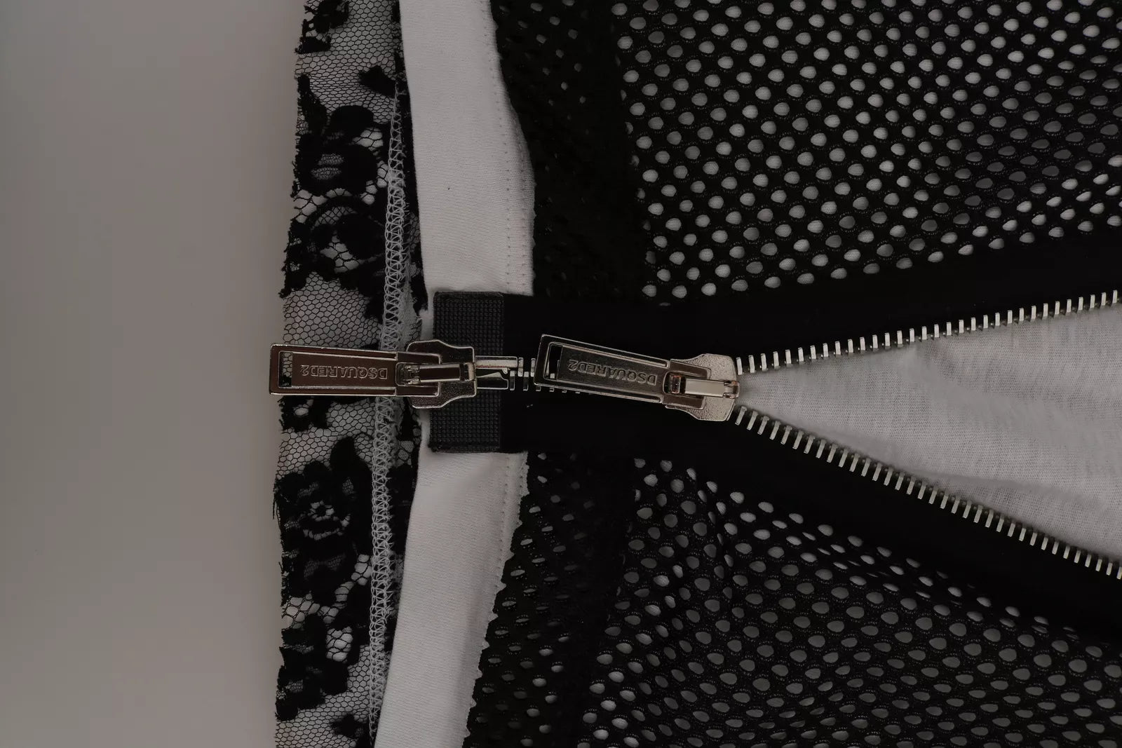 Dsquared² Black White Crew Neck Sleeveless Cotton Blouse | Regal Royce