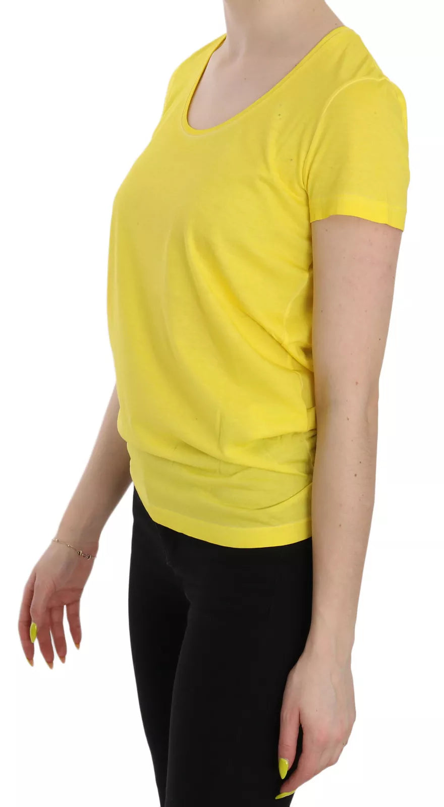 Dsquared² Yellow Round Neck Short Sleeve Shirt Top Blouse | Regal Royce