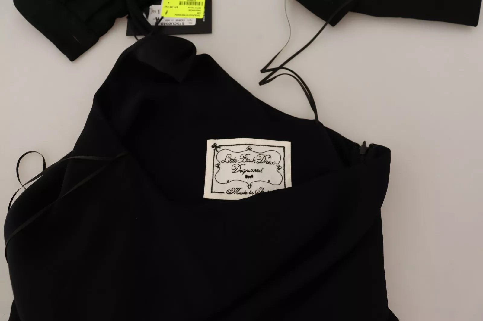 Dsquared² Black Long Sleeves Side Slit Floor Length Dress | Regal Royce